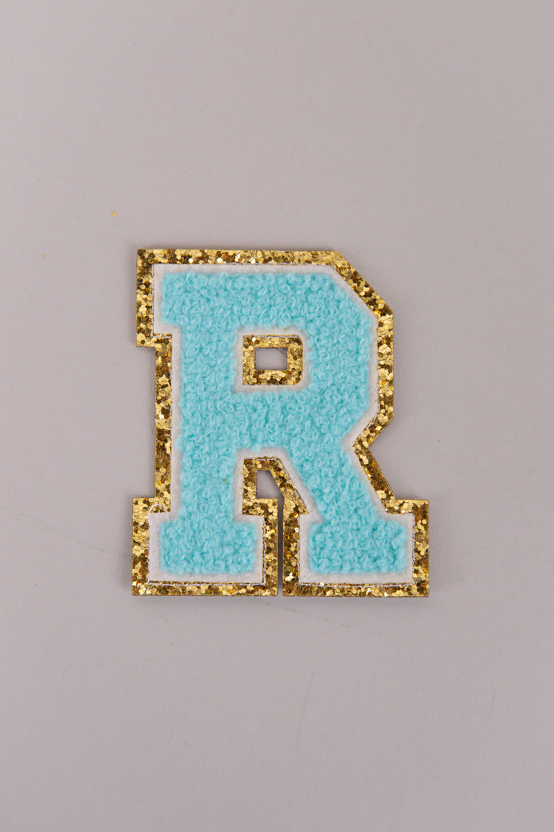 Chenille Adhesive Letter Patches- Blue 5.5cm、mySite、hinf8tx79