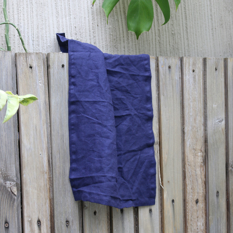 Pure Linen Table Mats | Set of 4 | Navy Blue、mySite、camillekostekn