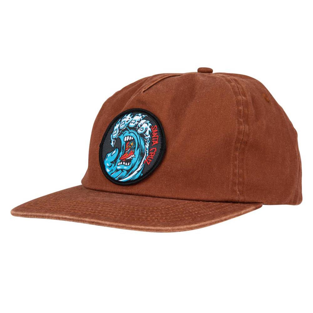  Santa Cruz Screaming Wave Snapback Cap - Brown Overdye、mySite、merchandisen