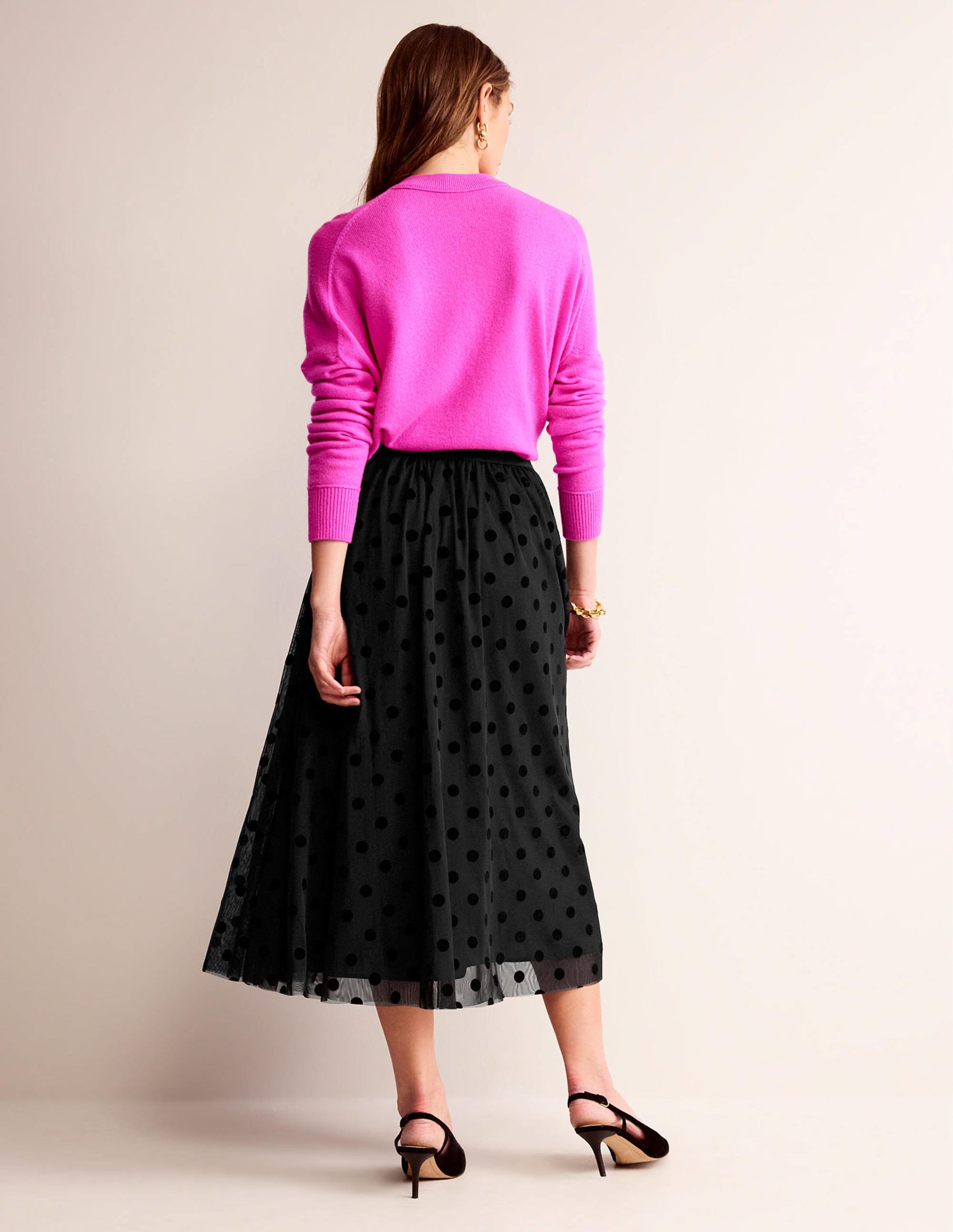  Tulle Full Midi Skirt-Black Spot、mySite、ashleygrahame