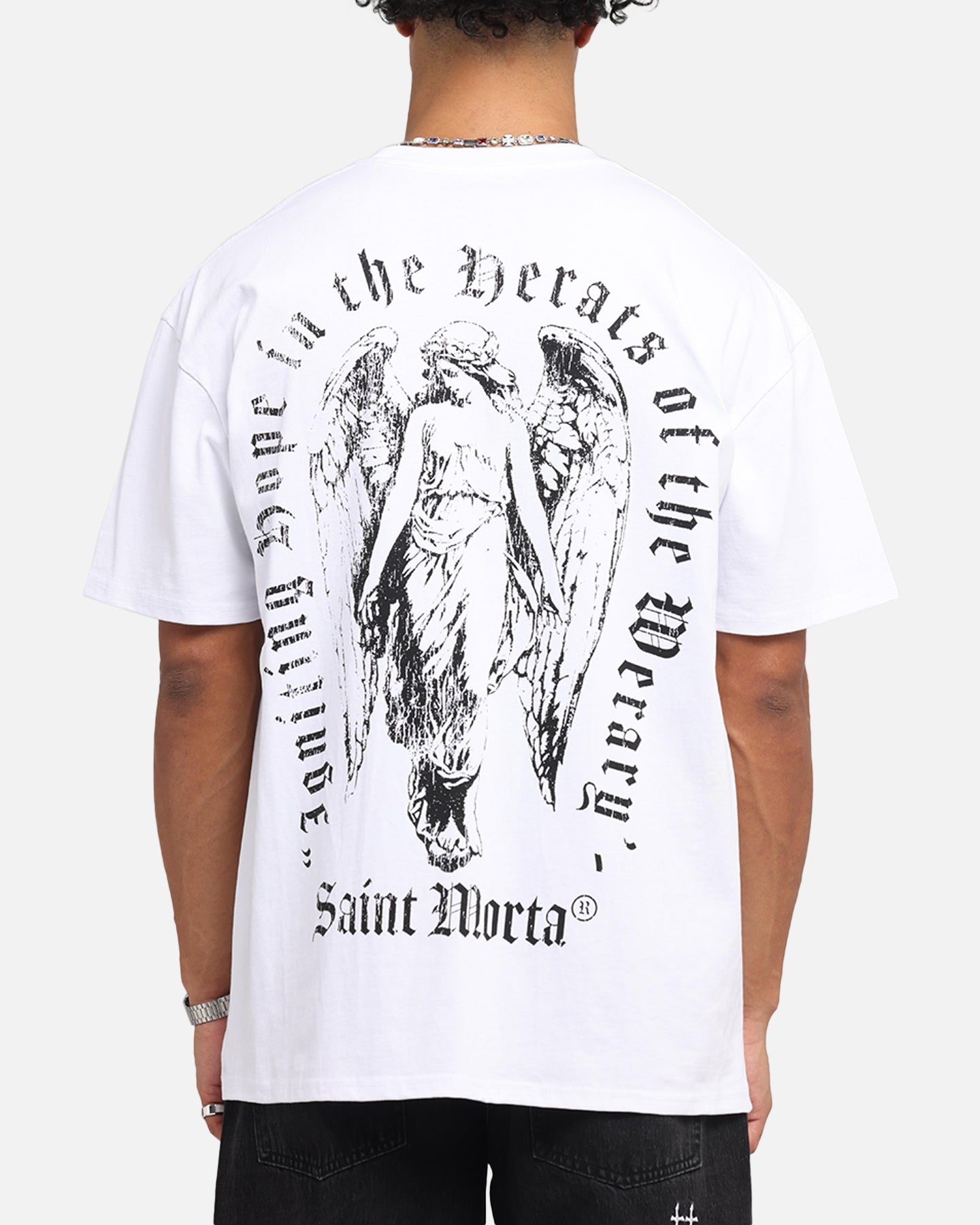 Saint Morta Weiry Hearts Boxy T-Shirt White、mySite、zt4zffjzw