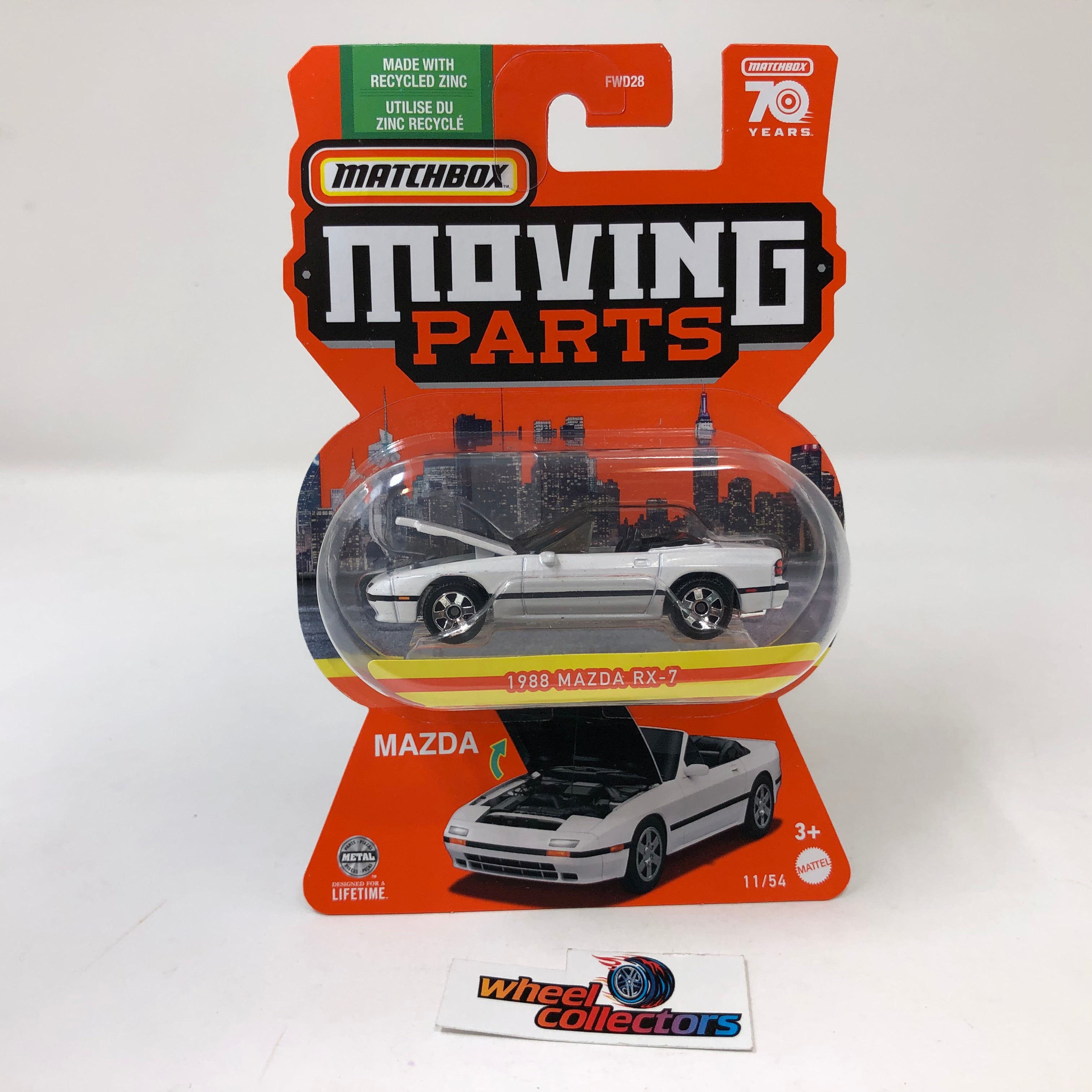 1988 Mazda RX-7 #11 * White * 2023 Matchbox Moving Parts Case F、mySite、hgirdovlk