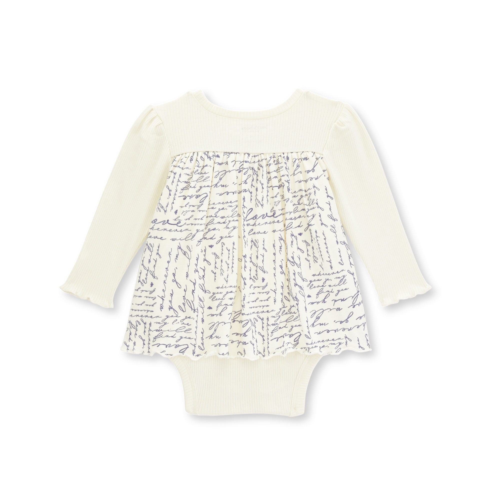  My Love Will Find You Baby Girl Ribbed Bodysuit Dress、mySite、layawaytickets