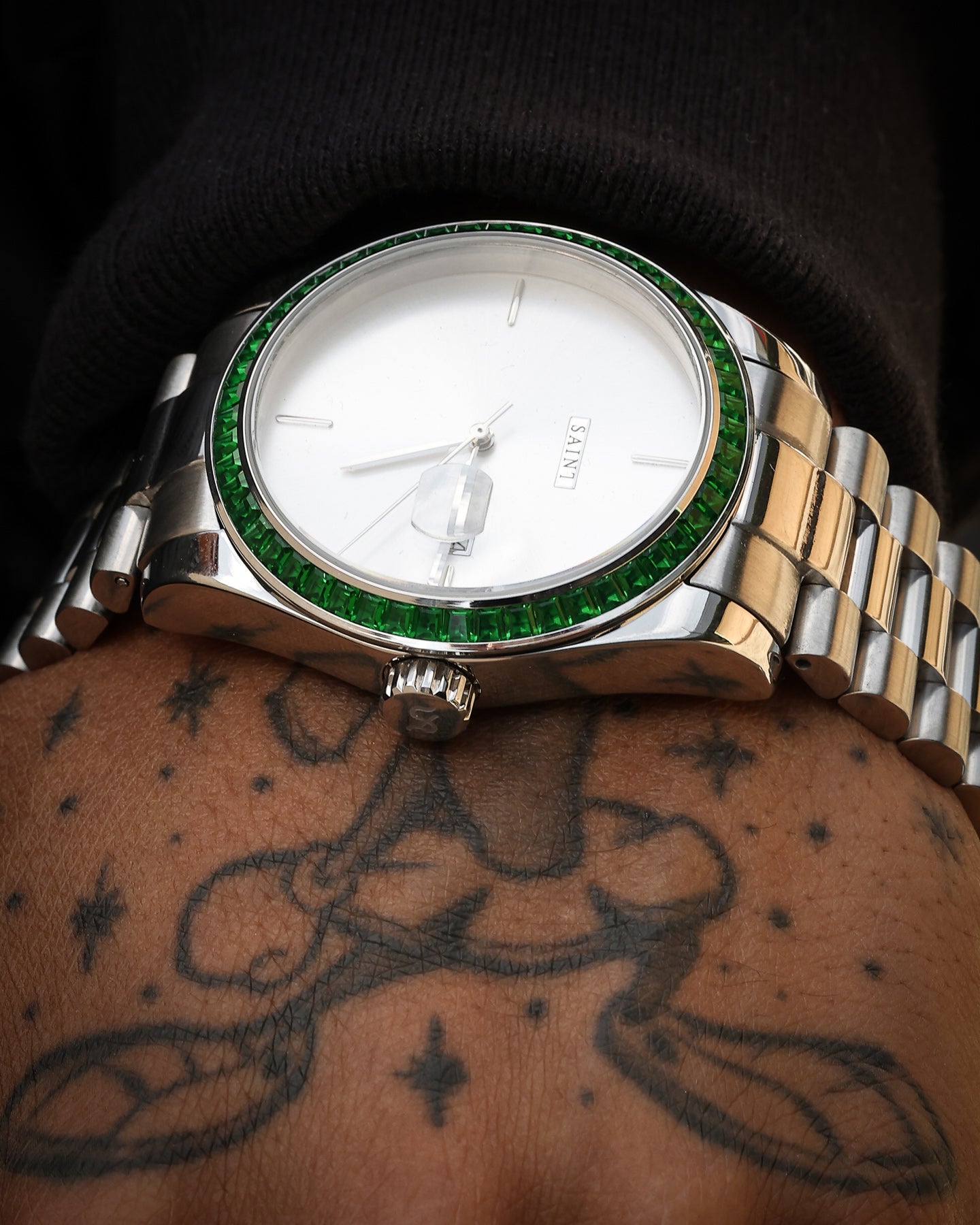 Saint Morta De Couler Watch Silver/Green、mySite、zt4zffjzw