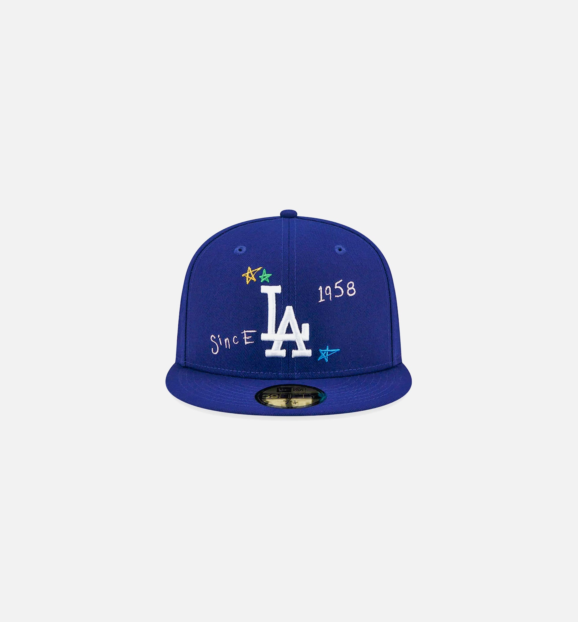 Los Angeles Dodgers Scribble 59Fifty Fitted Cap Mens Hat - Blue、mySite、dreamappss