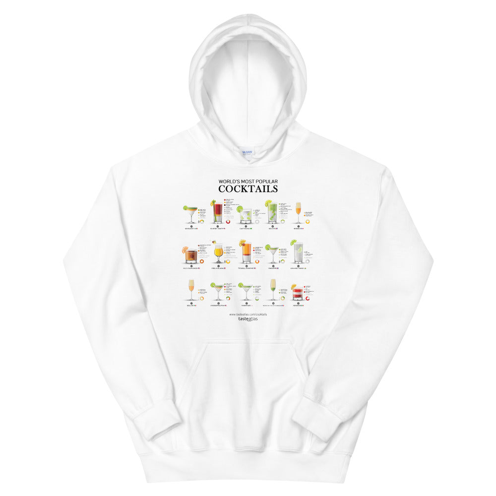 World's Most Popular Cocktails Unisex Hoodie、mySite、camillekostekn