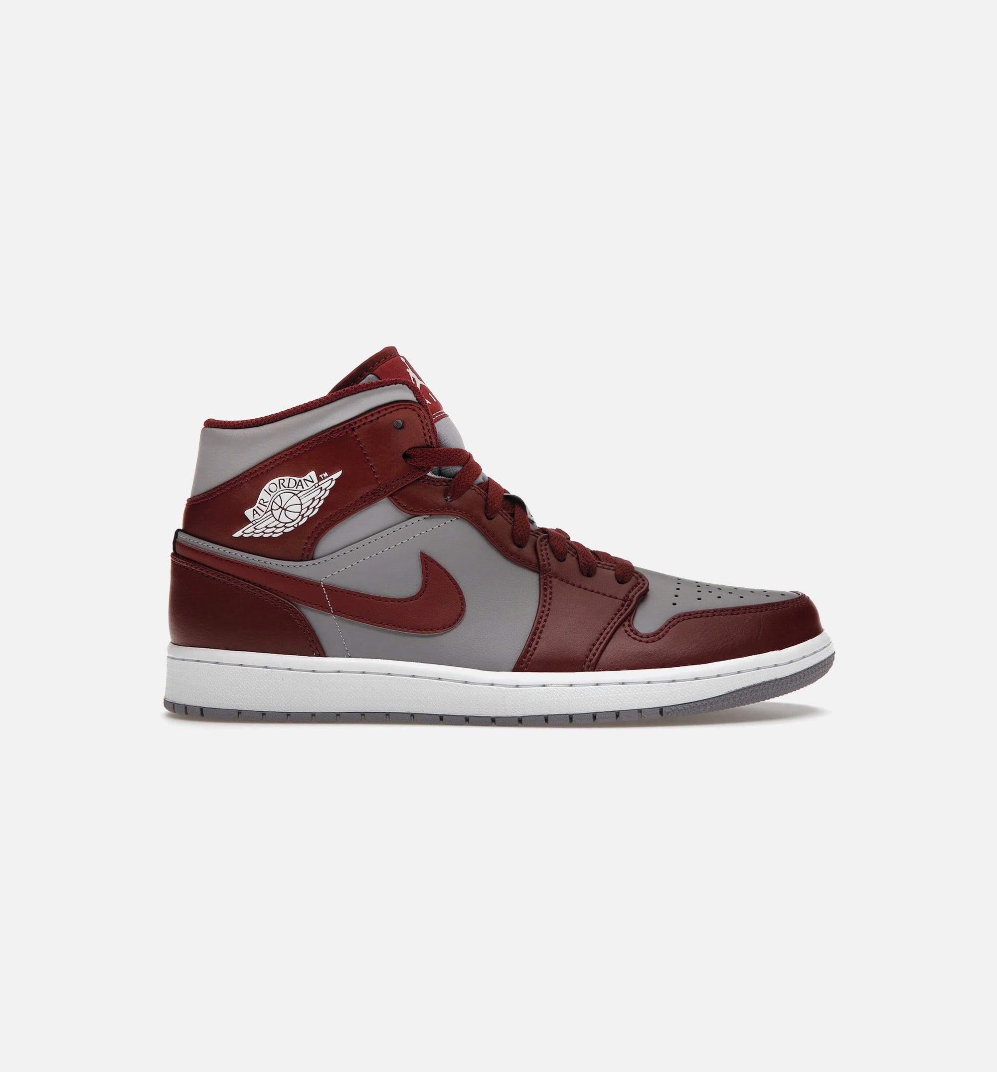 Air Jordan 1 Mid Cherrywood Red Mens Lifestyle Shoe - Red/Grey、mySite、dreamappss