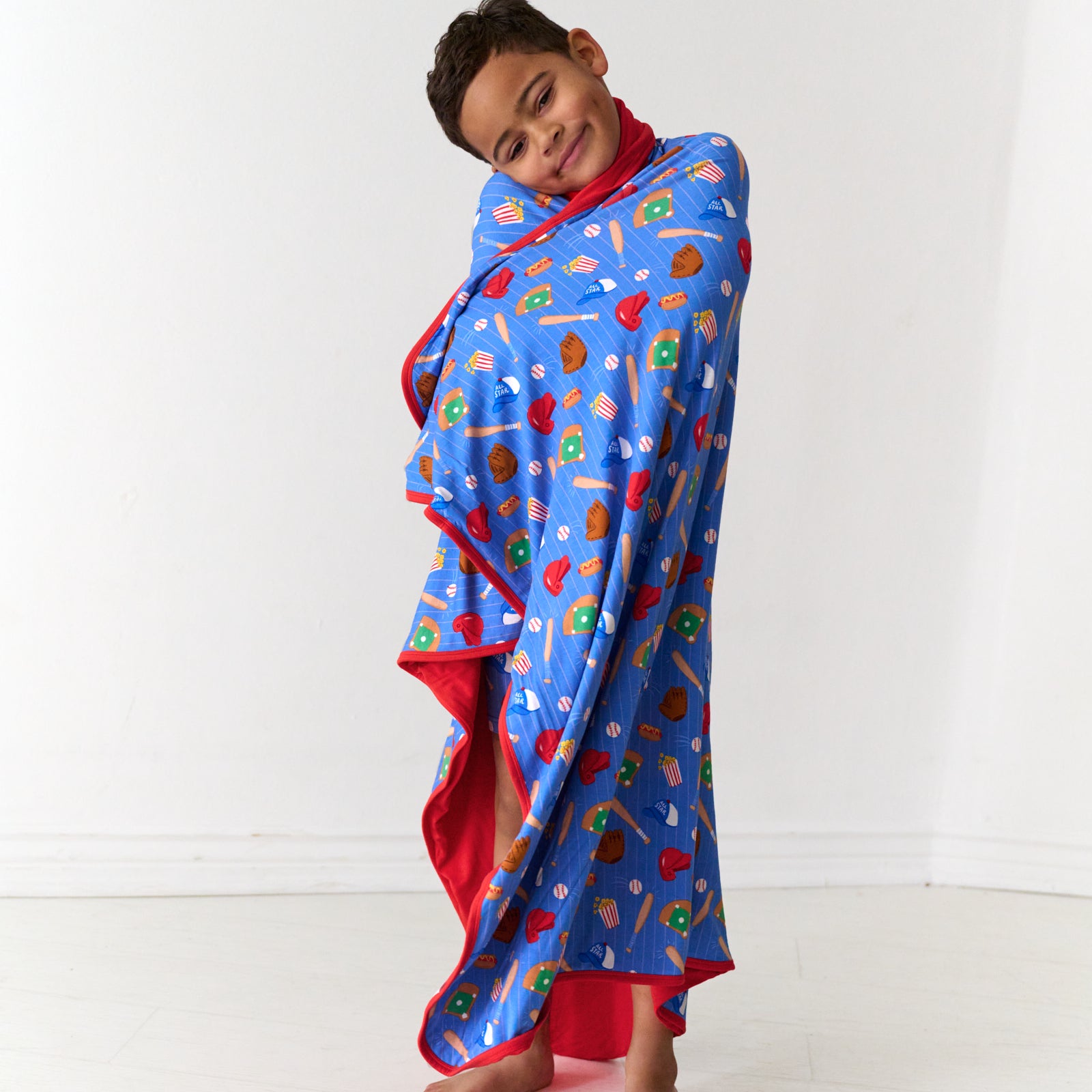 Blue All Stars Large Cloud Blanket®、mySite、g9winljtr