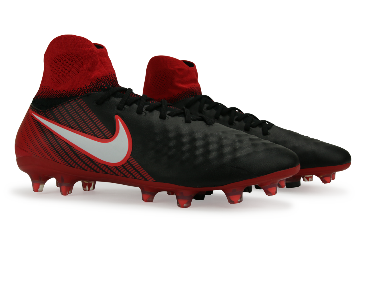 Nike Men's Magista Orden II FG Black/White/University Red、mySite、bottomscart