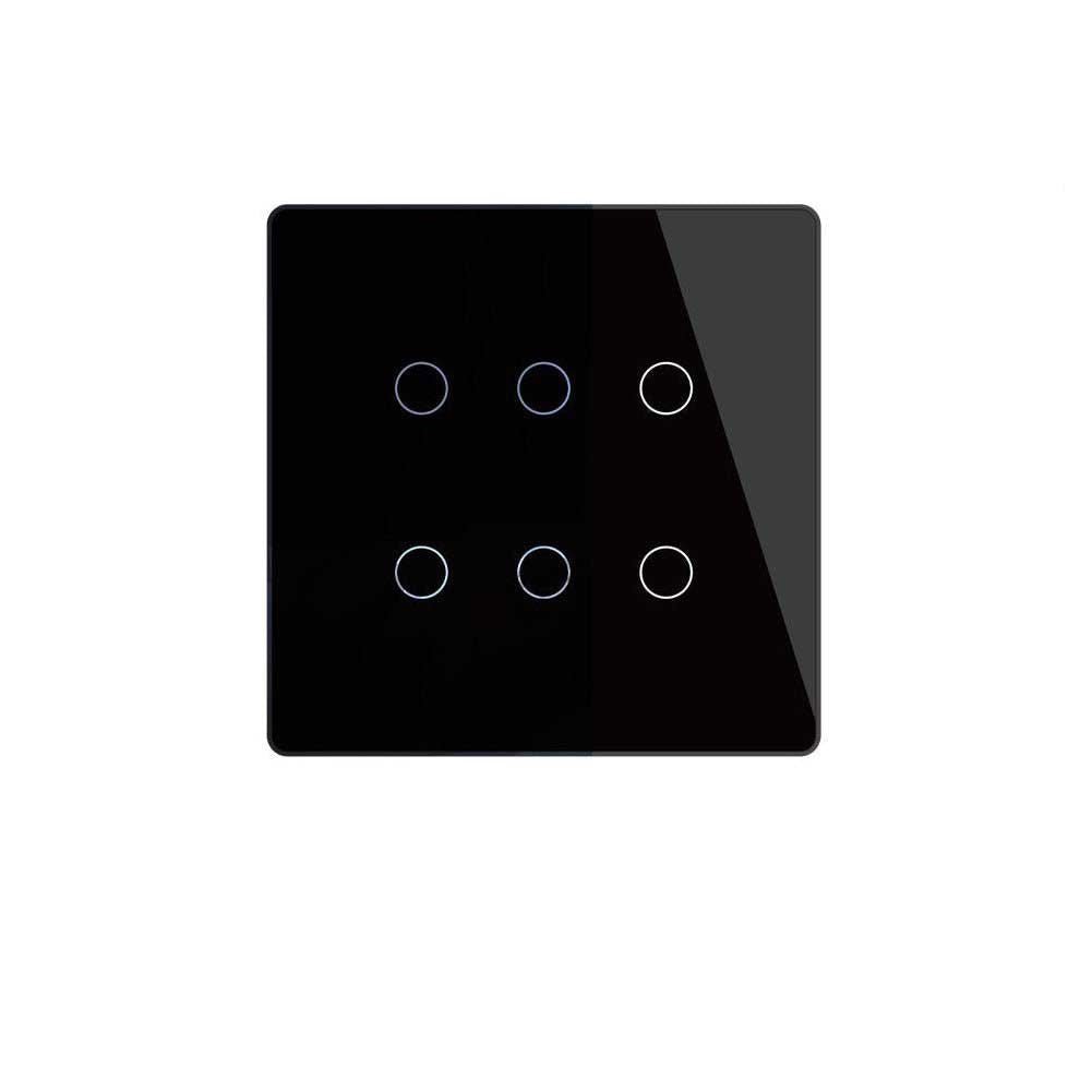 WiFi RF433 Smart 6 Gang Wall Touch Light Switch 2/3 Way Multi-Control Neutral Wire Required、mySite、fannypackpong