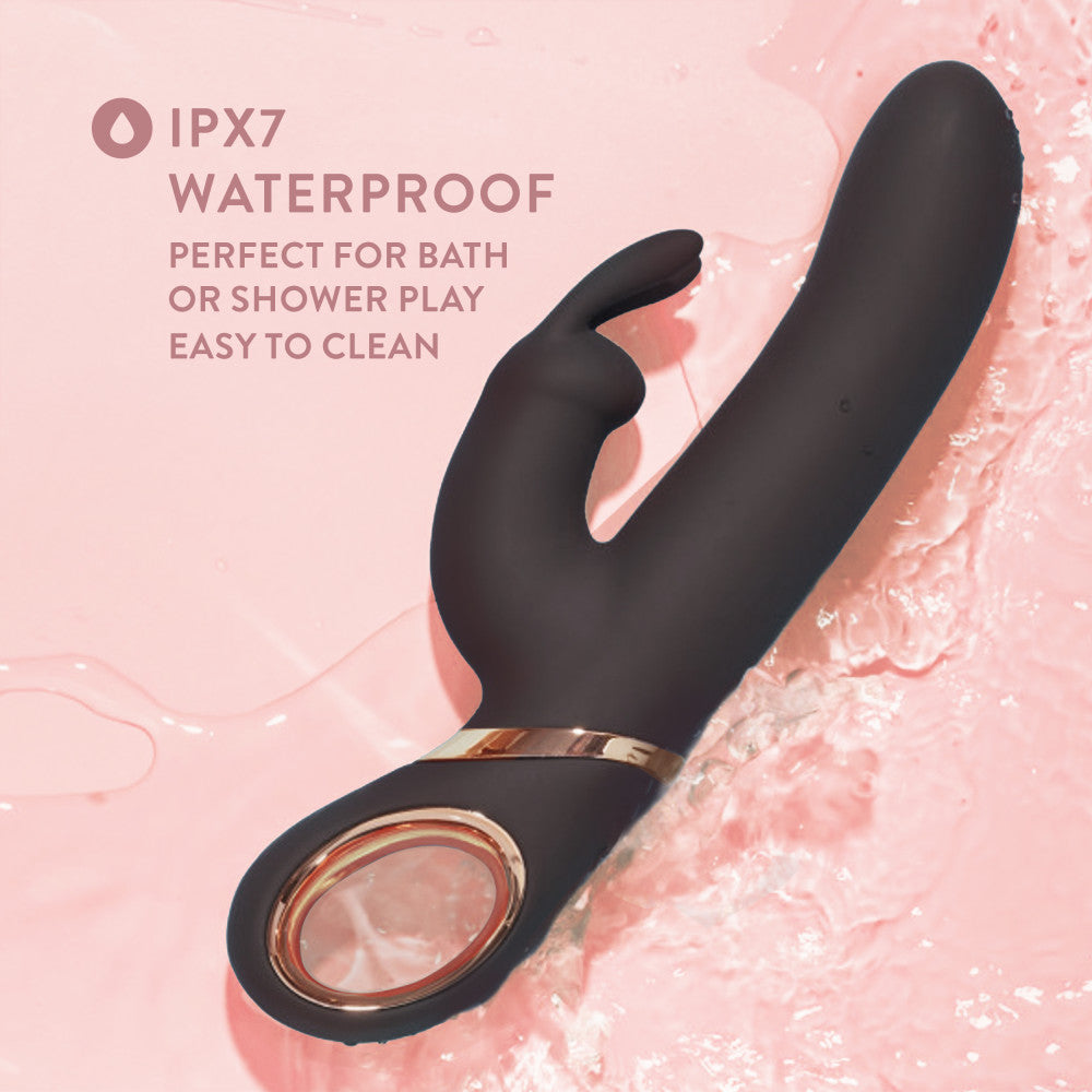 Blush Victoria G-Spot Black 9-Inch Rabbit Loop Handle Vibrator、mySite、bottomscart