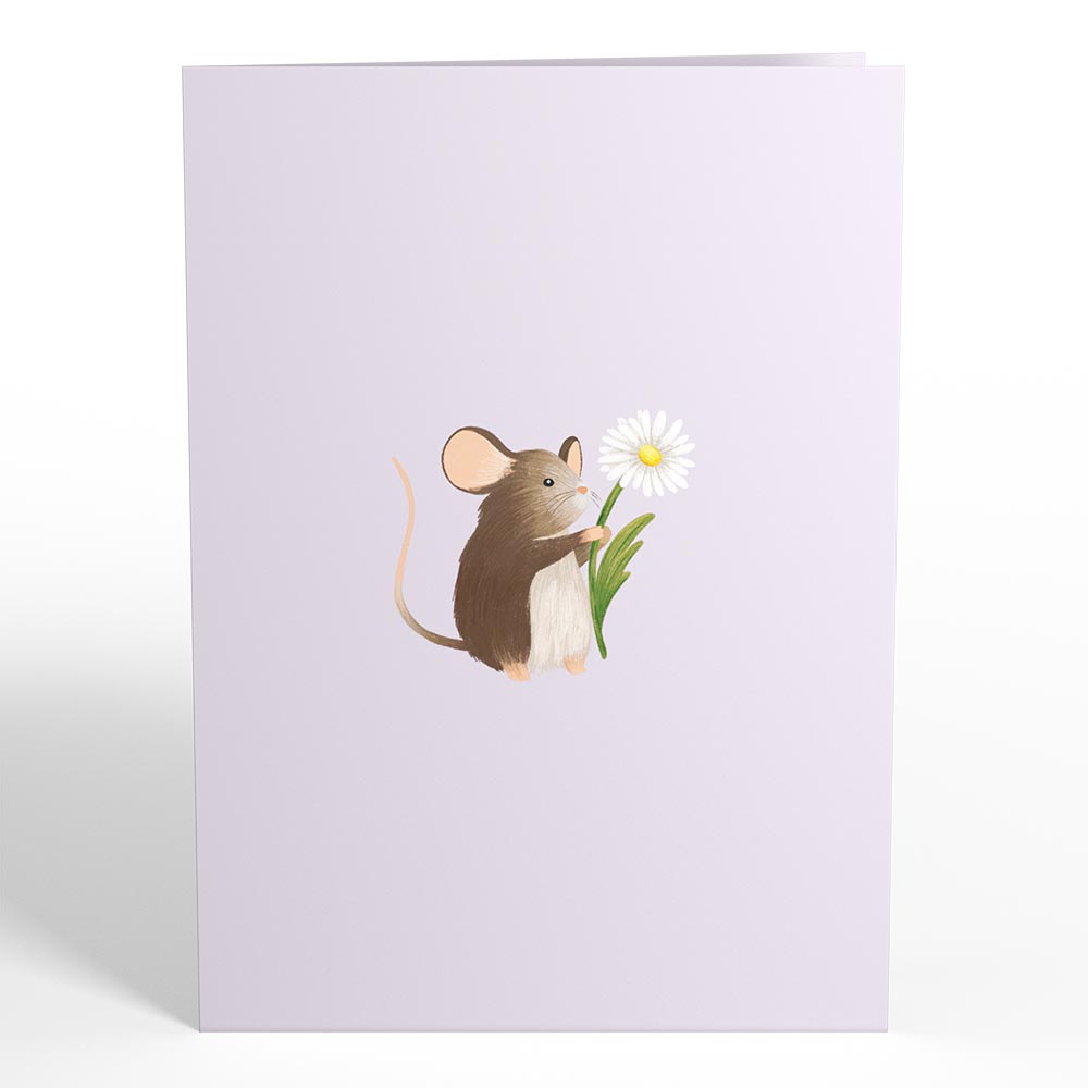 Field Mouse in the Flowers Pop-Up Card、mySite、solidvoid