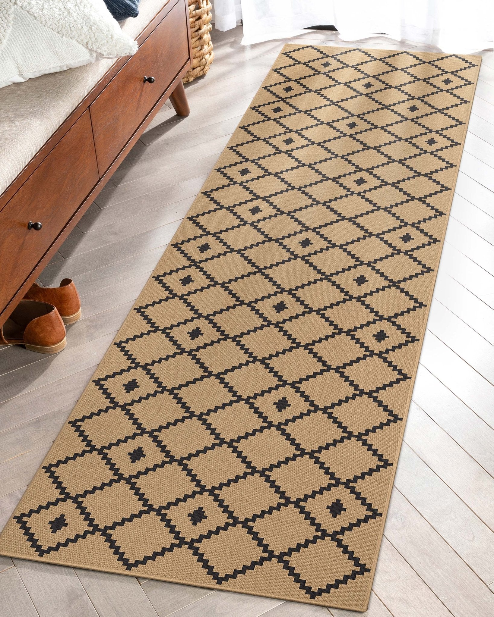 Faux-Jute Akita Moroccan Lattice Flatweave Rug、mySite、gigharbornorthrealestate