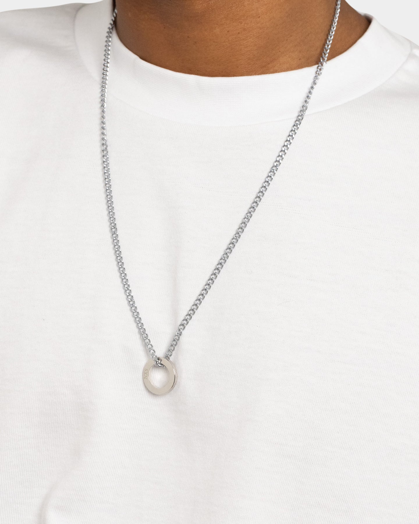 NXS Acta Non Verba Ring Pendant White Gold、mySite、zt4zffjzw