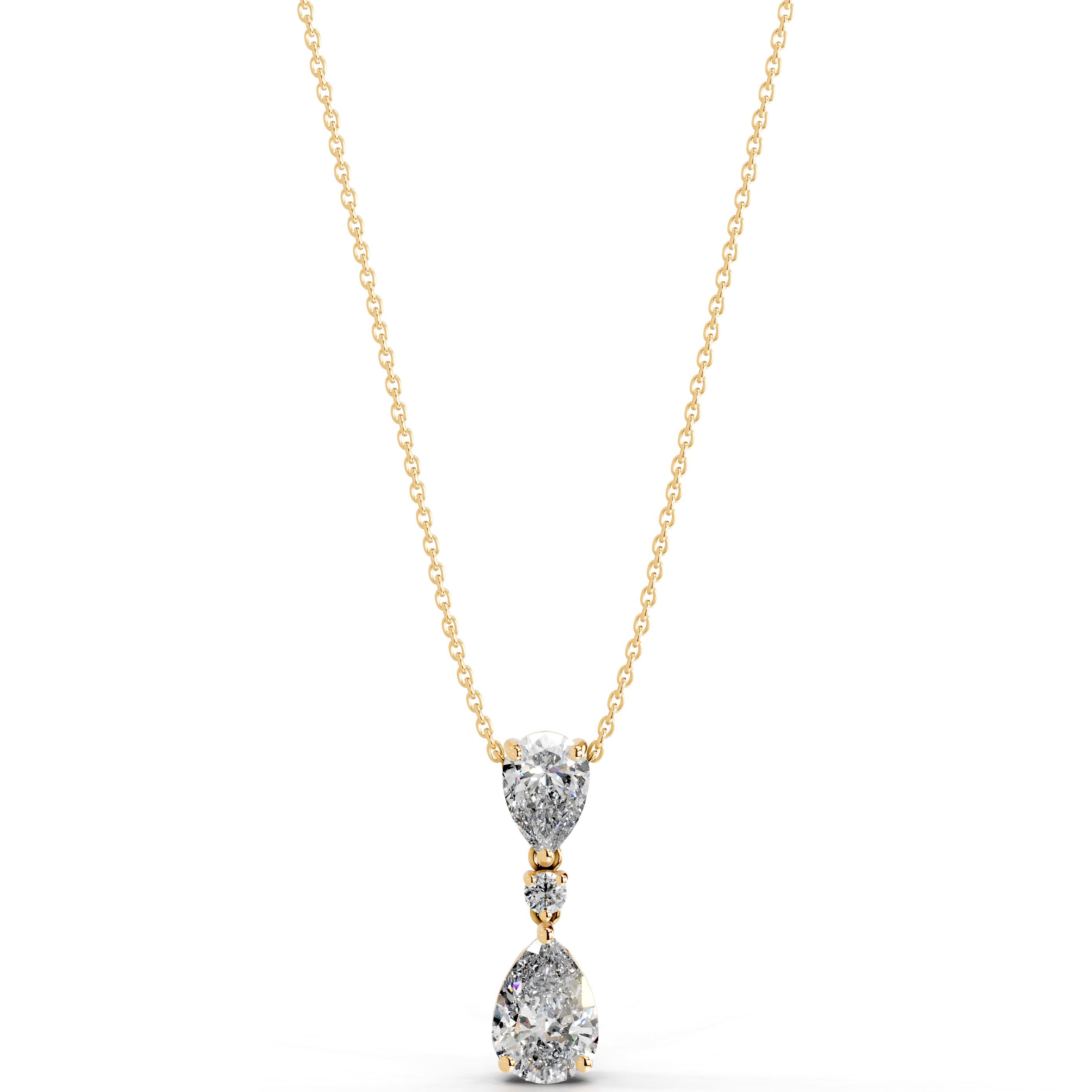 Desiree Diamond Pendant - 18K Yellow Gold、mySite、hinf8tx79