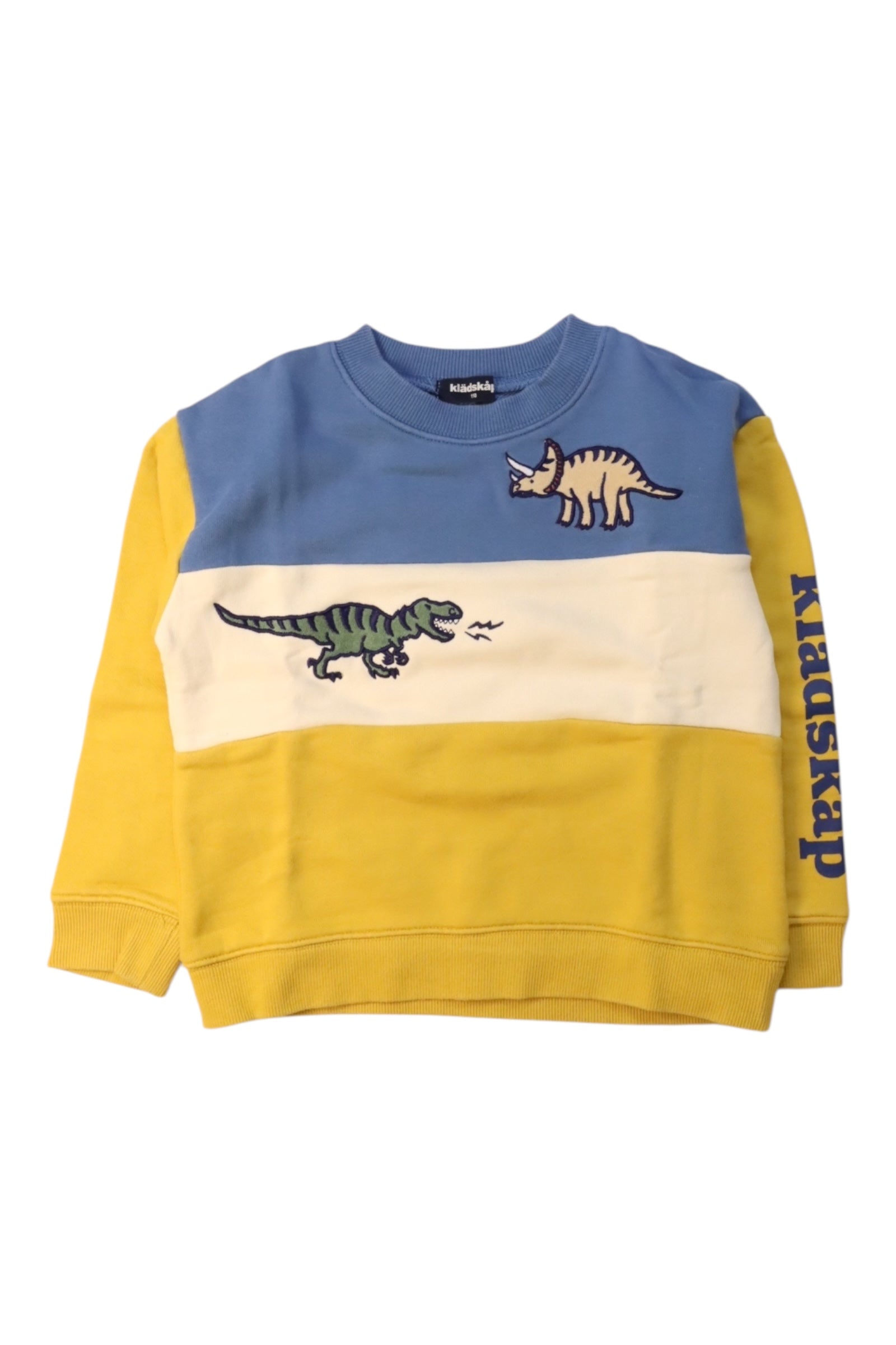 Kladskap Dinosaur Crewneck Sweatshirt 5T、mySite、g9winljtr