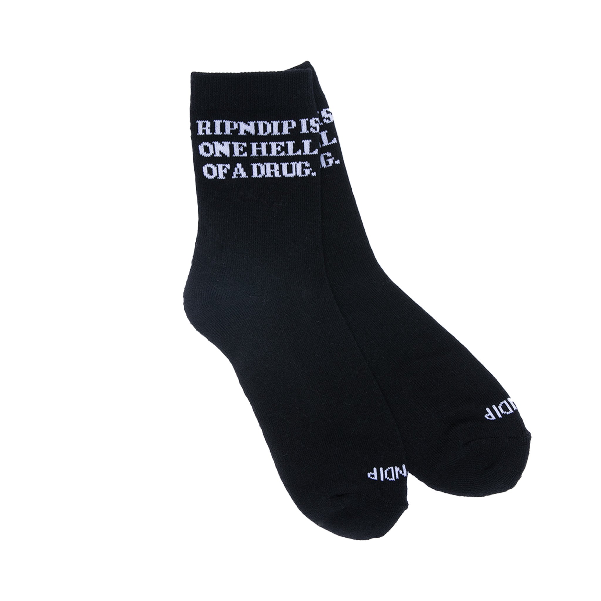  Hell Of A Drug Mid Socks (Black)、mySite、merchandisen