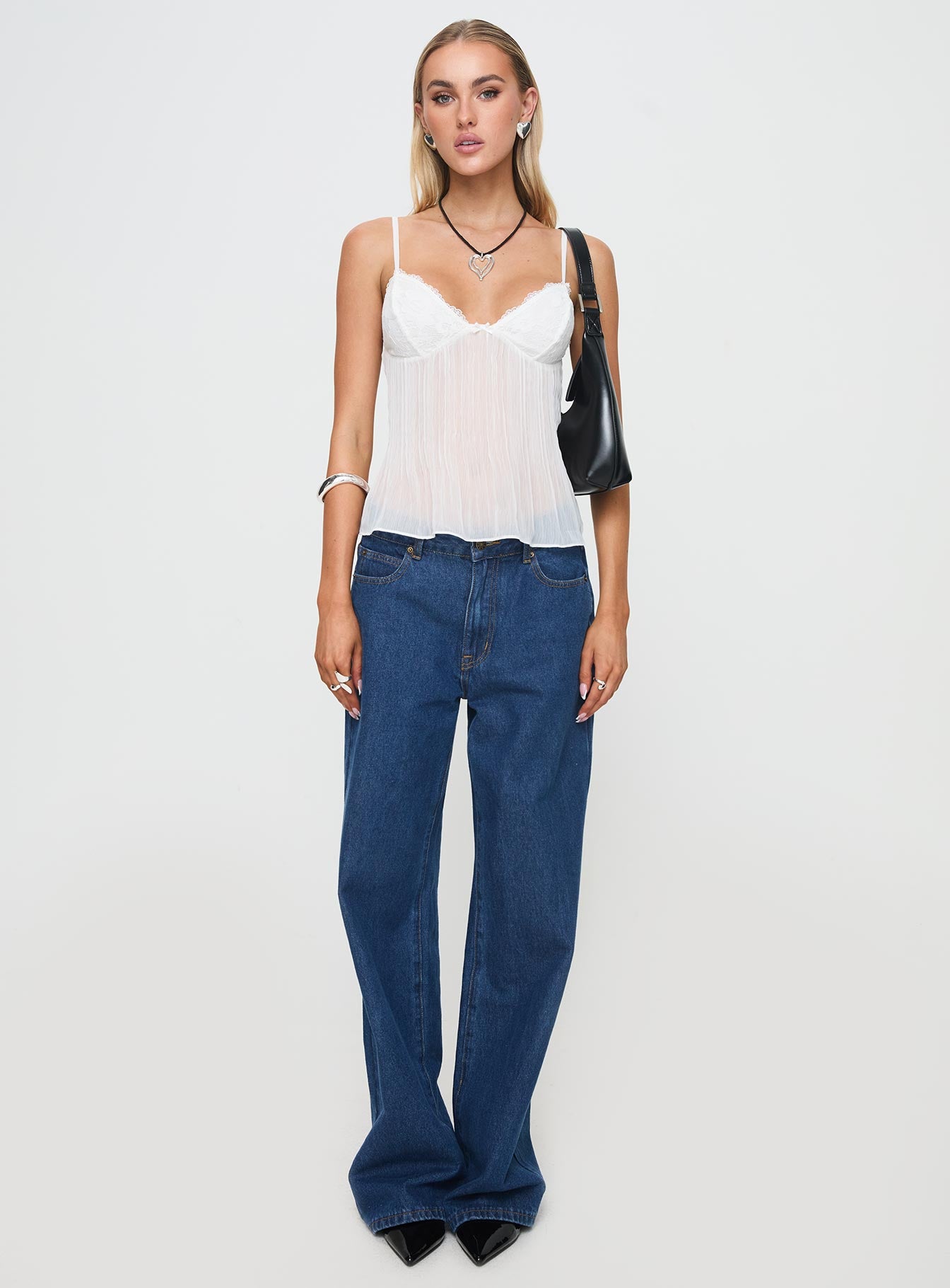 Zami Pleat Top White、mySite、solidvoid