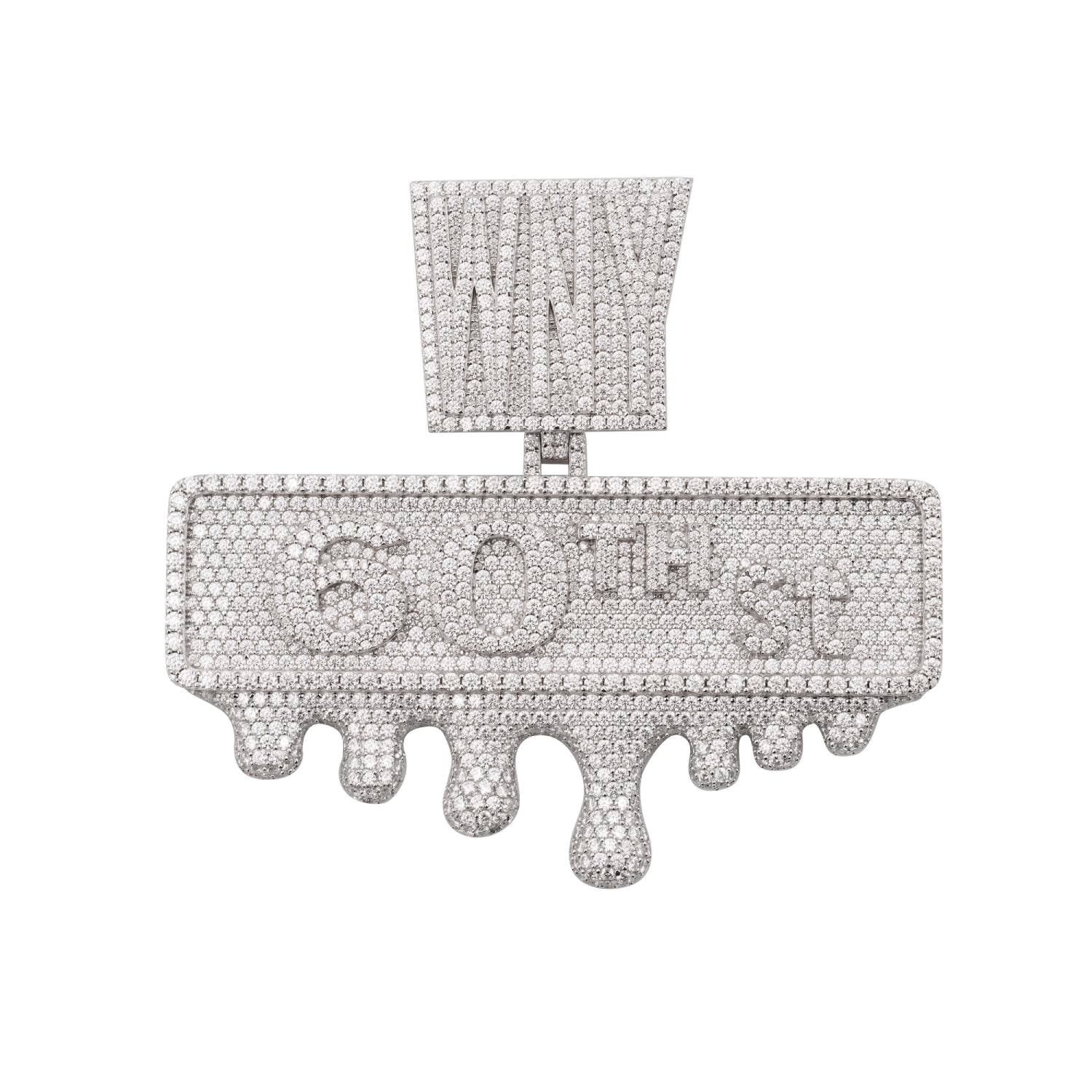 60th Steet Custom Moissanite Name Pendant 14K Gold、mySite、hinf8tx79