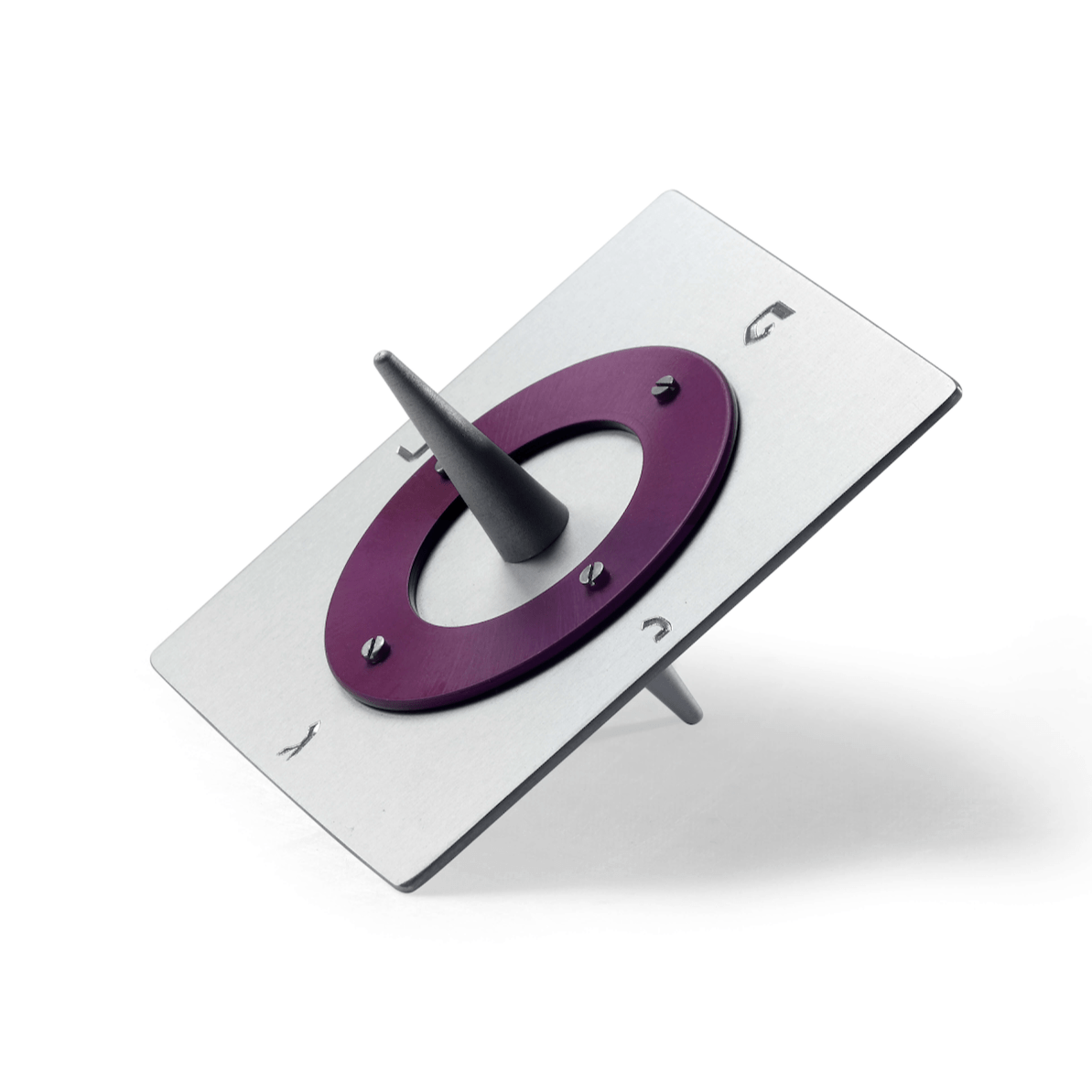 Purple Square Saturn Dreidel by Laura Cowan、mySite、topwebapps