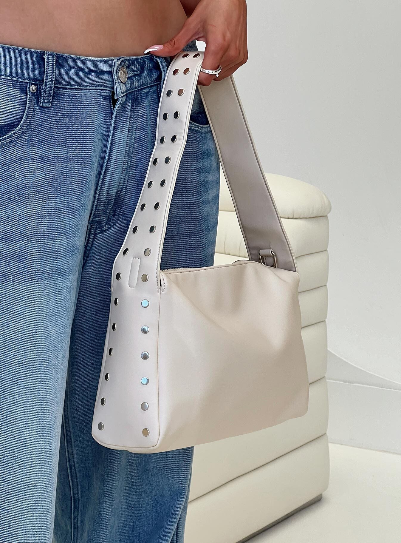 Shepherd Faux Leather Bag Cream、mySite、solidvoid