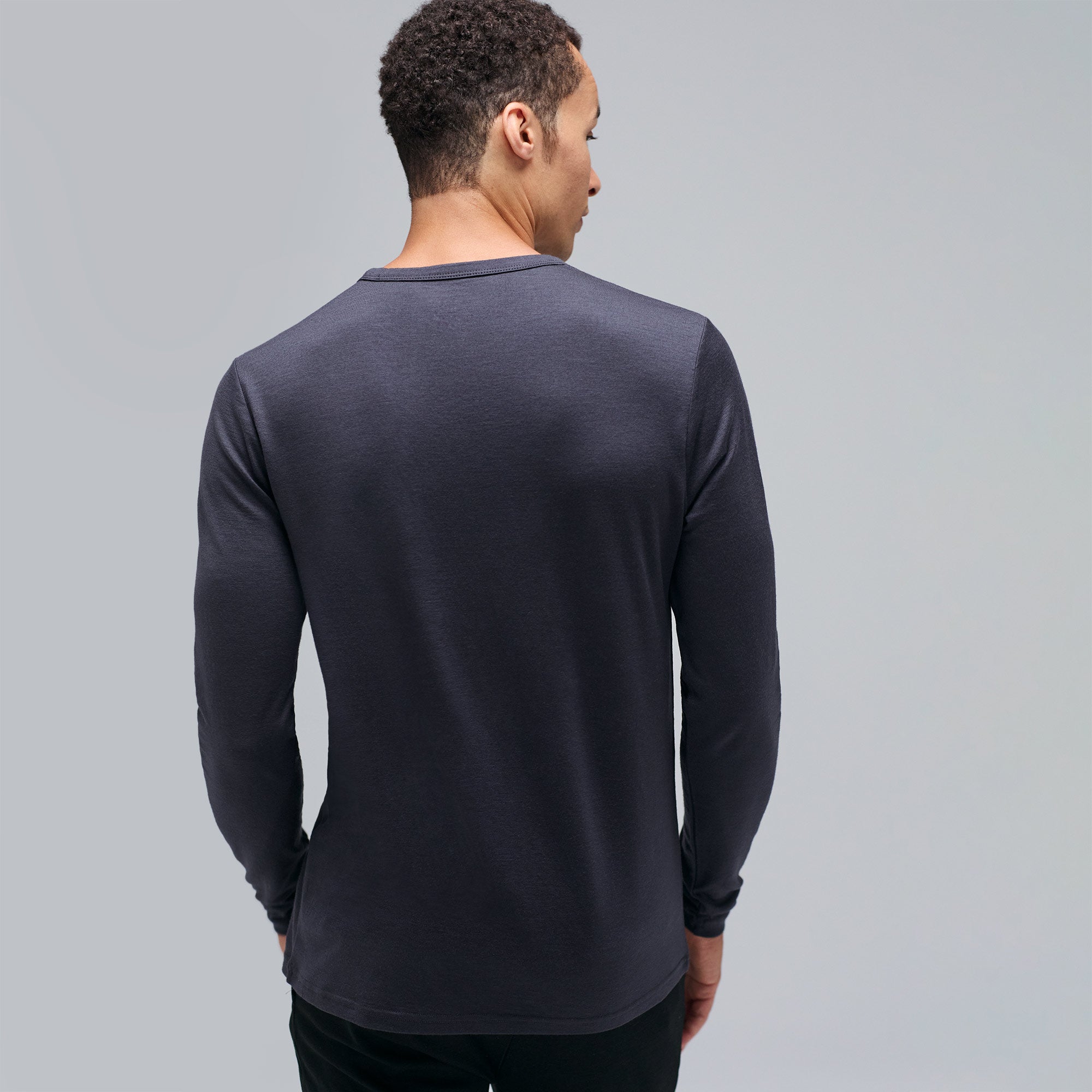 Men's Long Sleeve Merino Crew、mySite、noshort