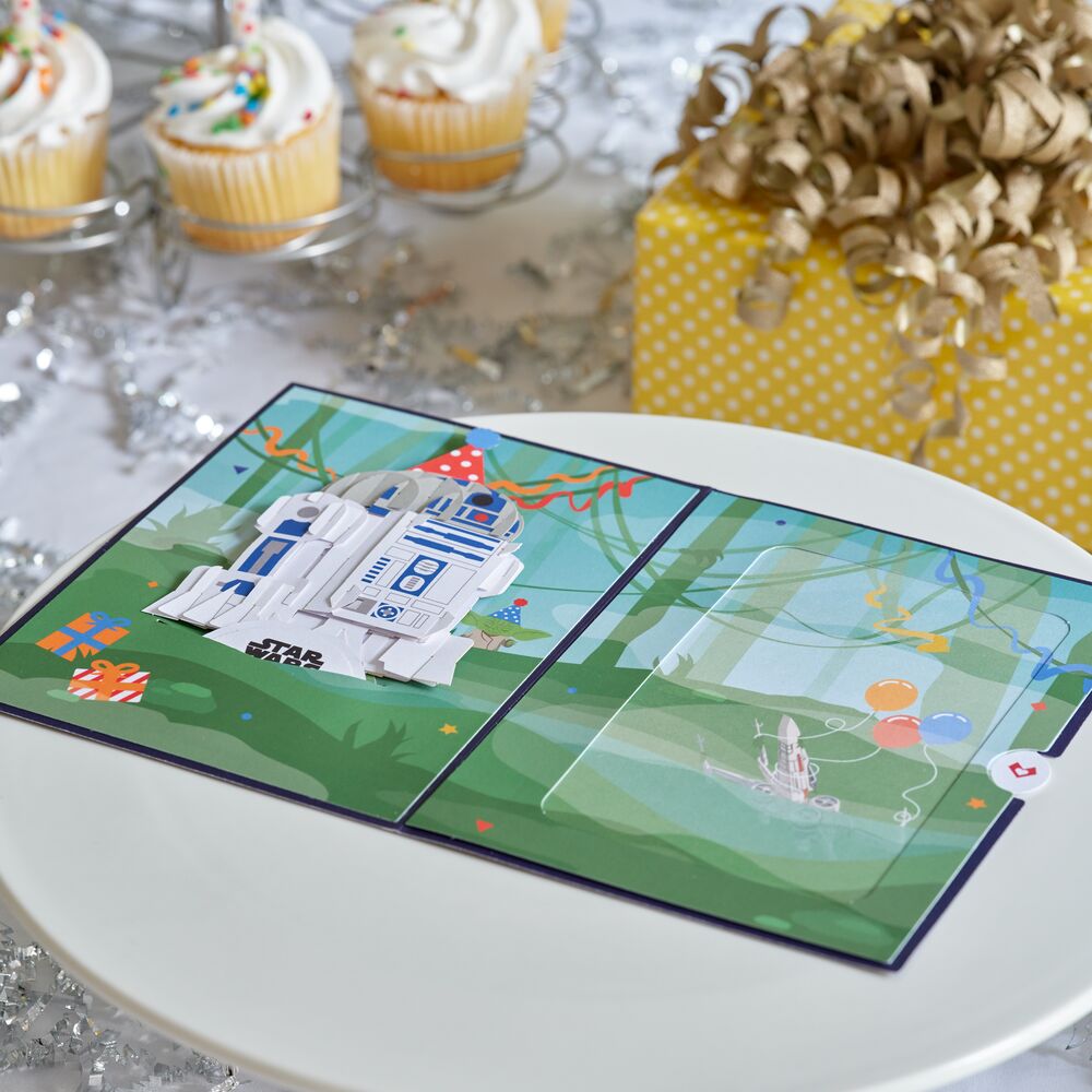 Star Wars™ R2-D2™ Birthday Card with Pop-Up Gift、mySite、solidvoid