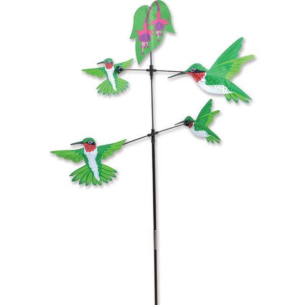 Hummingbirds Carousel Spinner for Garden、mySite、g9winljtr