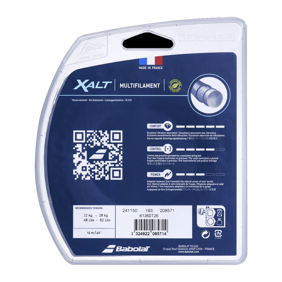 Babolat Xalt 16/1.30 Tennis String (Natural)
