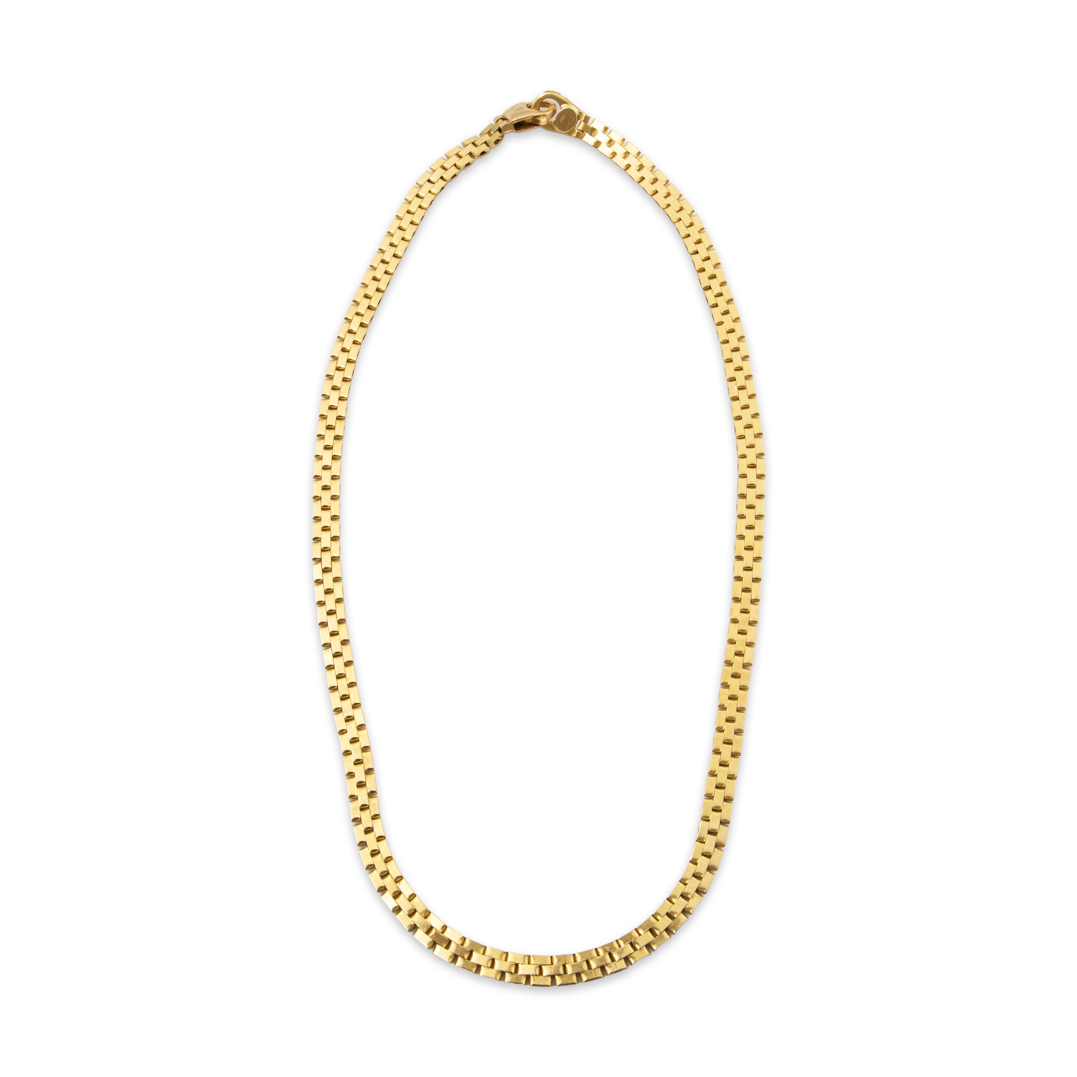 Vintage Outstanding 18k Yellow Gold Bismark Chain Necklace 16、mySite、hinf8tx79