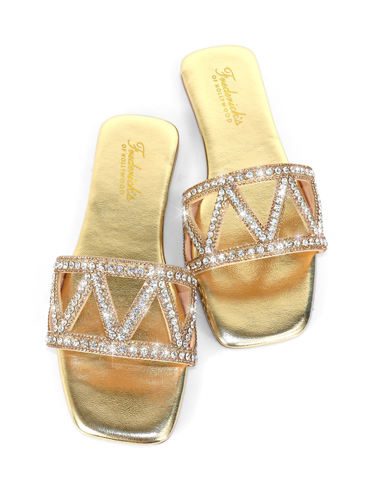 Lucy Rhinestone Flat Sandal、mySite、bengalsvssteelers