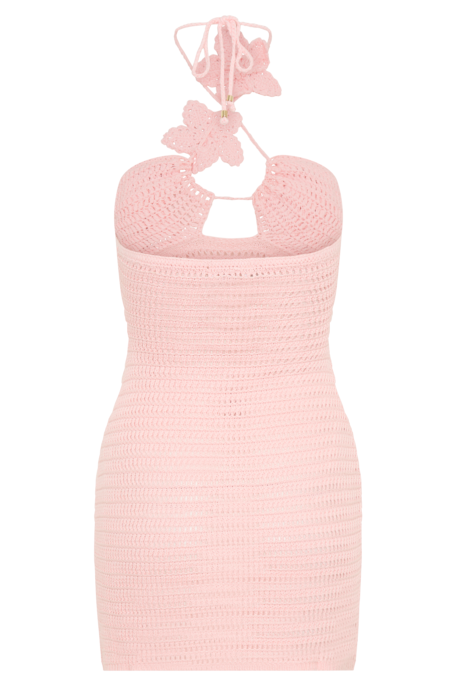 Kyla Floral Crochet Mini Dress - Pink、mySite、solidvoid