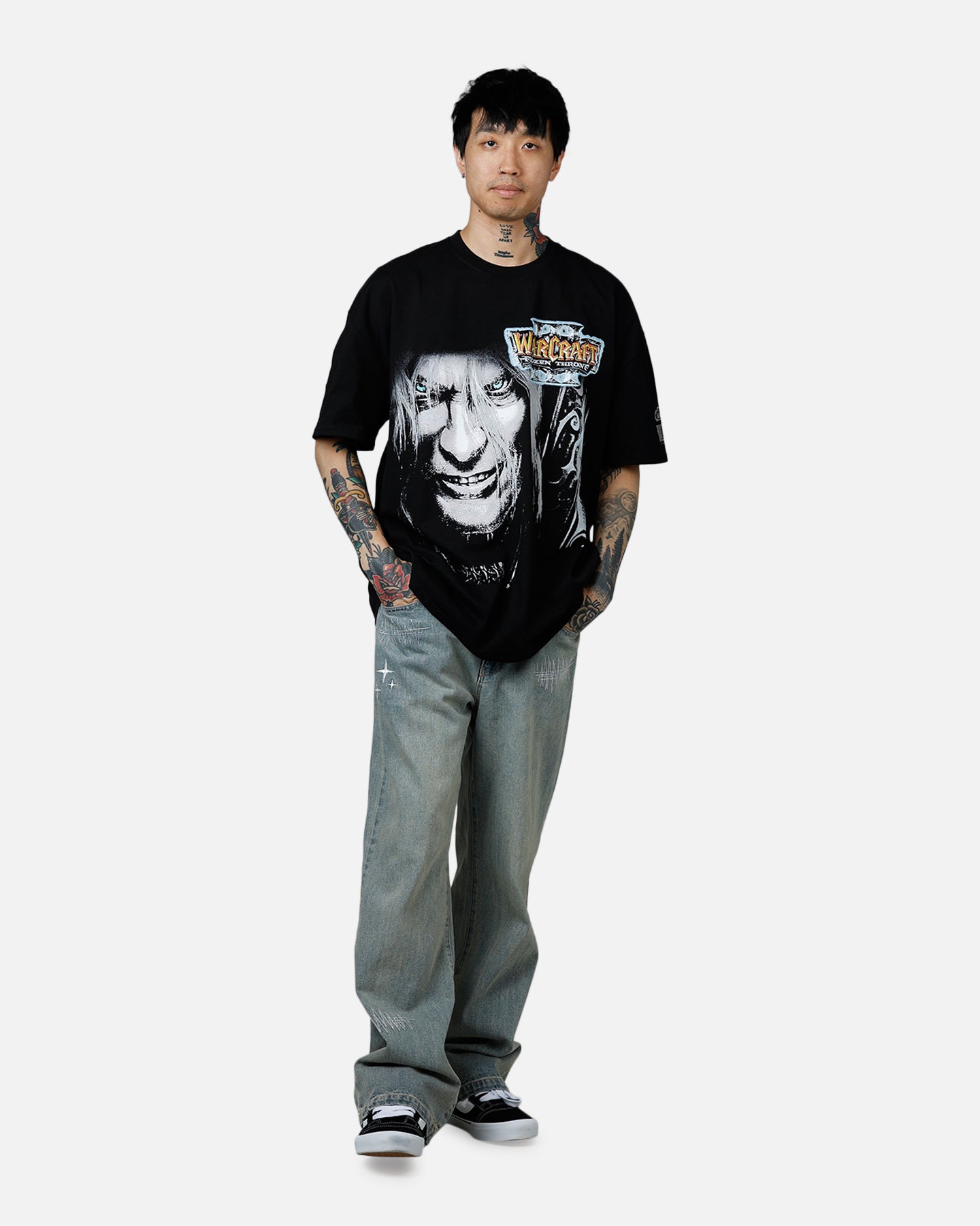 American Thrift X Warcraft III: The Frozen Throne T-Shirt Black、mySite、zt4zffjzw