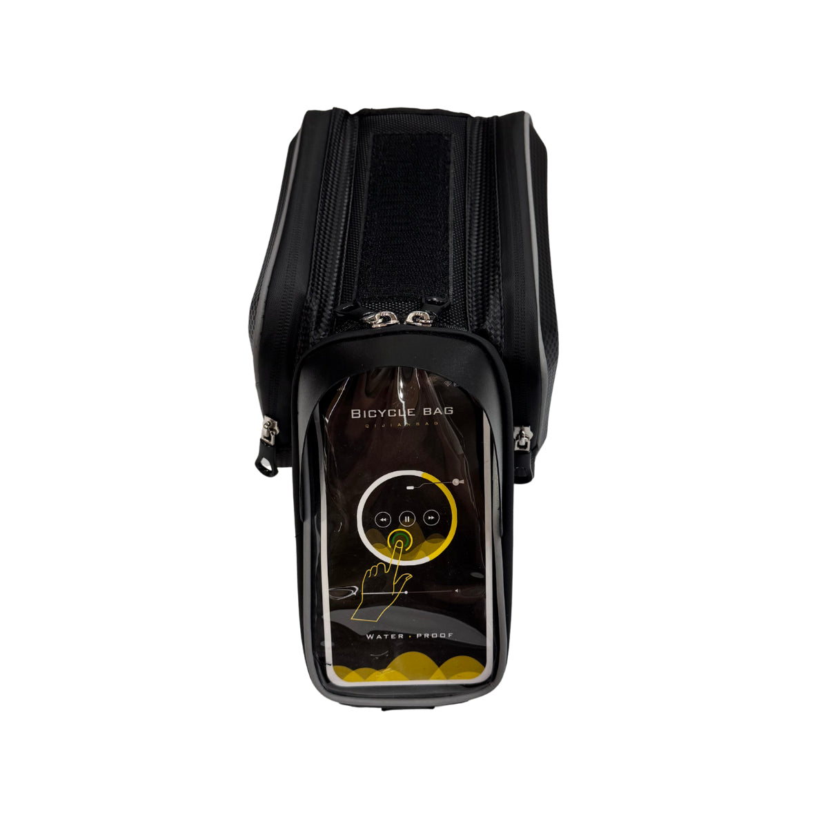 3-in-1 EBike Waterproof Top Tube Phone Pouch with Touchscreen、mySite、gigharbornorthrealestate