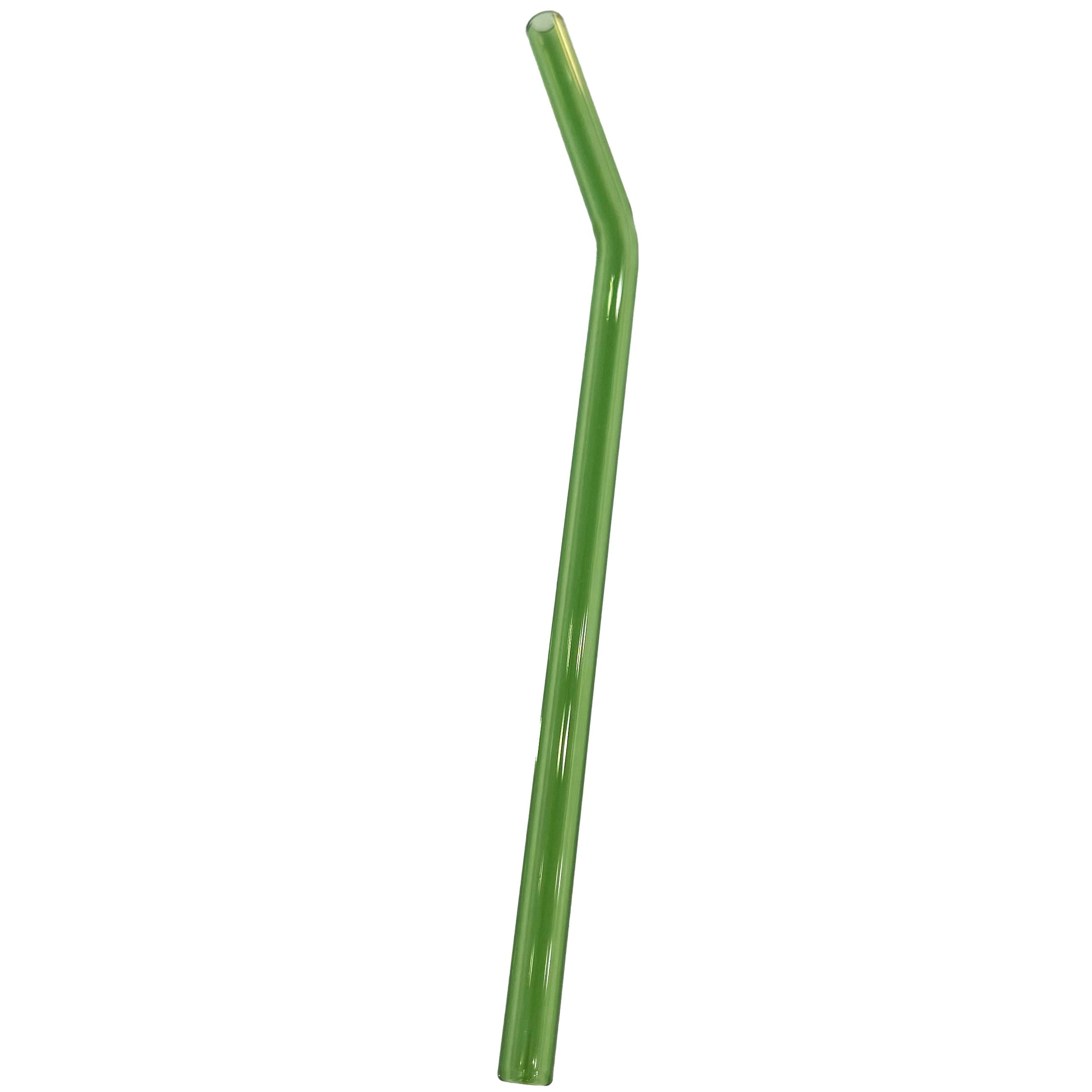 Oak Shore - 8 Tinted Bent Glass Straw: Lime、mySite、garagedoors4me