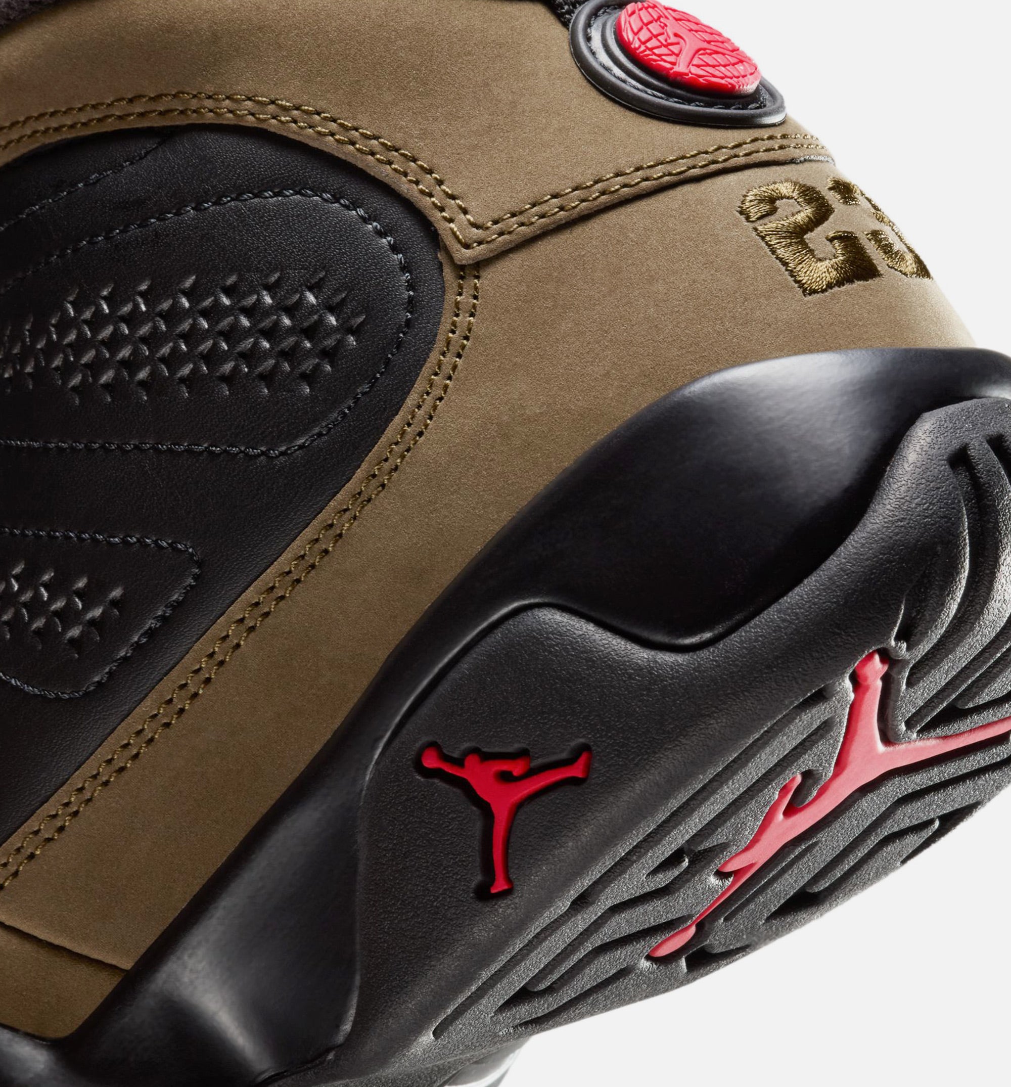 Air Jordan 9 Retro Olive Grade School Lifestyle Shoe - Black/True Red/Light Olive、mySite、dreamappss