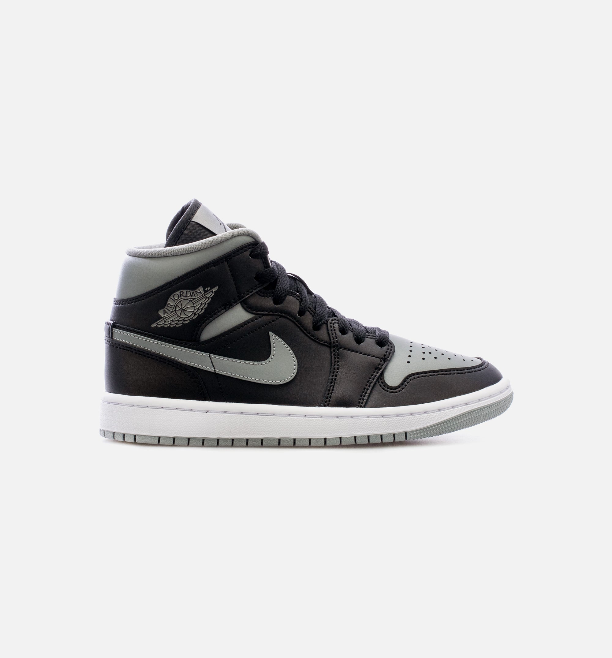 Air Jordan 1 Mid Black Grey Womens Lifestyle Shoe - Black/Grey、mySite、dreamappss