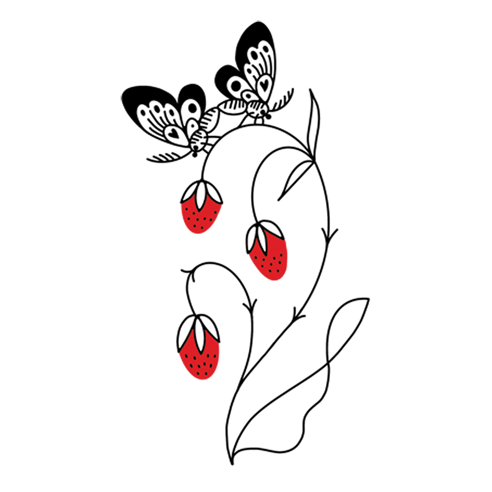  Strawberry Branch Tattly Temporary Tattoos、mySite、ghnorth