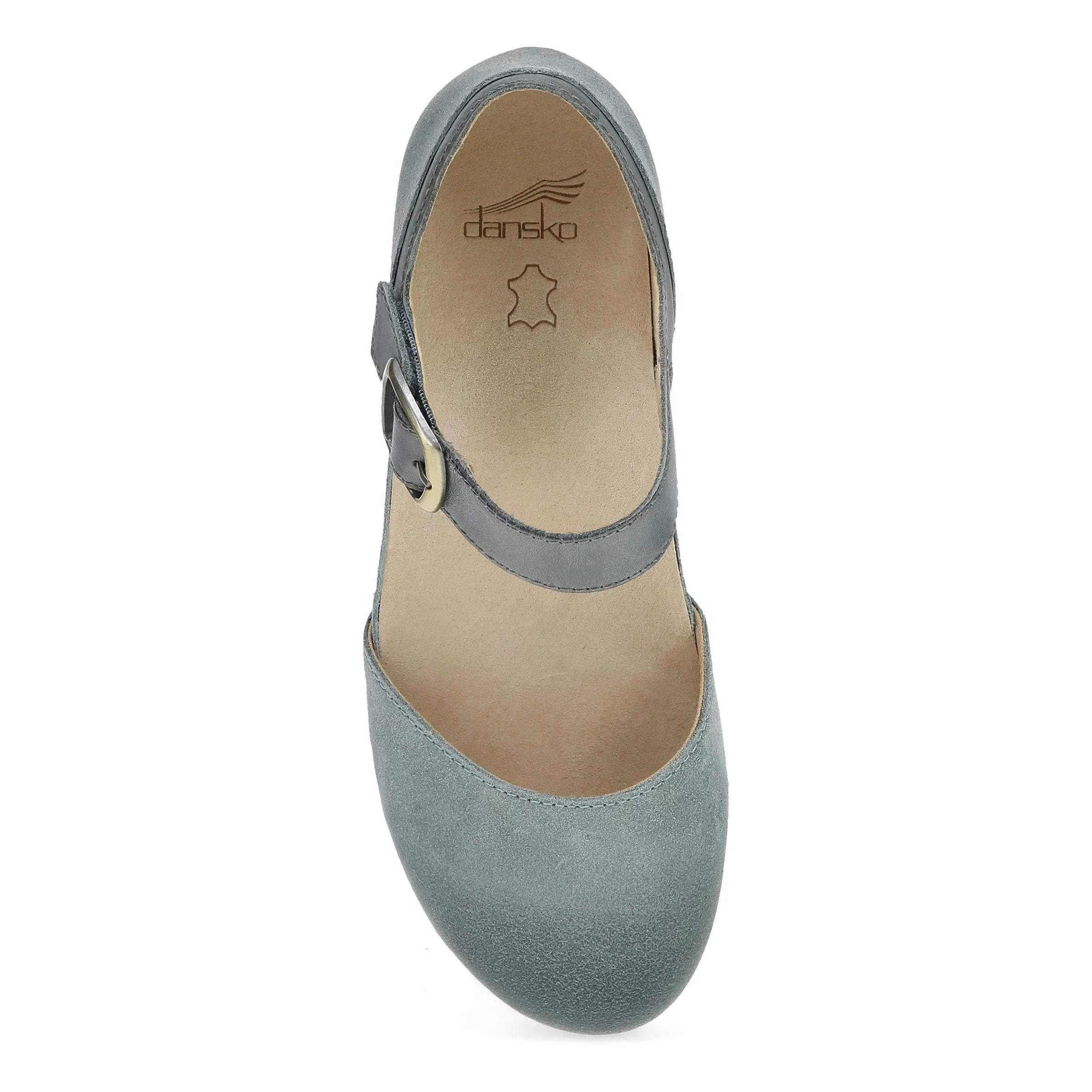  Dansko Women's Mae Mary Jane Clog - Denim Burnished Suede、mySite、preschool7hills