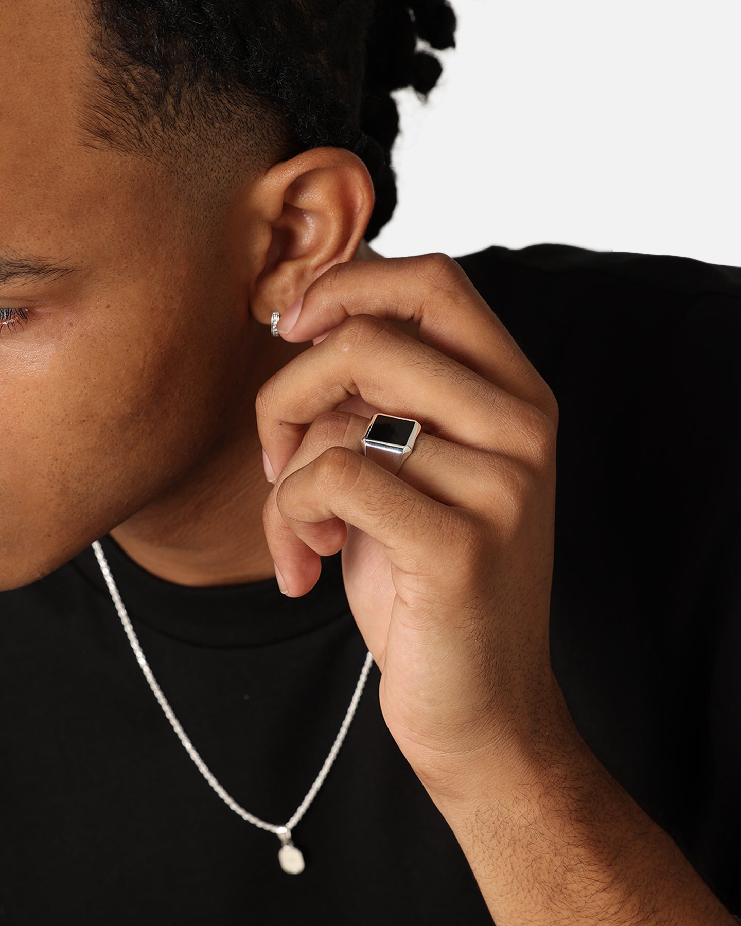 House Of Auric Gabriel Onyx Ring Sterling Silver、mySite、zt4zffjzw