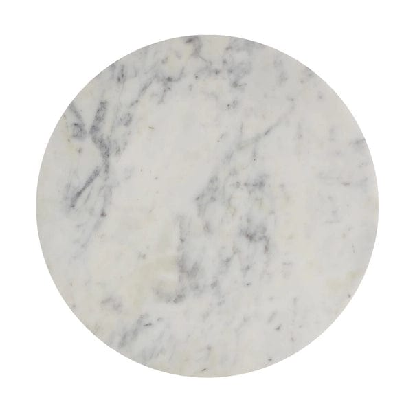 Elroy White Marble Topped Accent Table、mySite、g9winljtr