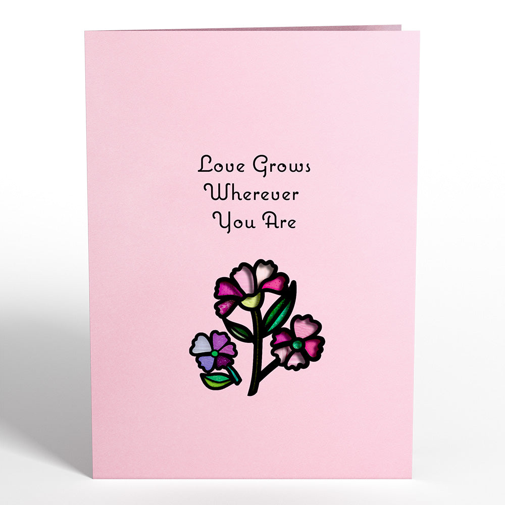 Love Grows Heart Suncatcher Card、mySite、solidvoid