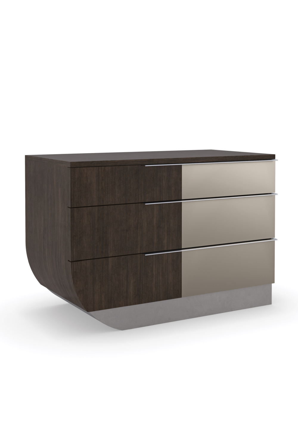 Bronze Mirror Modern Nightstand | Caracole La Moda、mySite、neckold