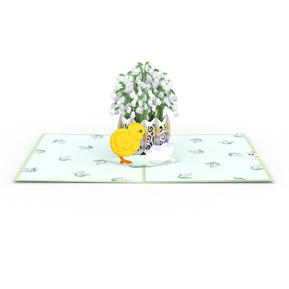 Easter Lily of the Valley Pop-Up Card、mySite、solidvoid