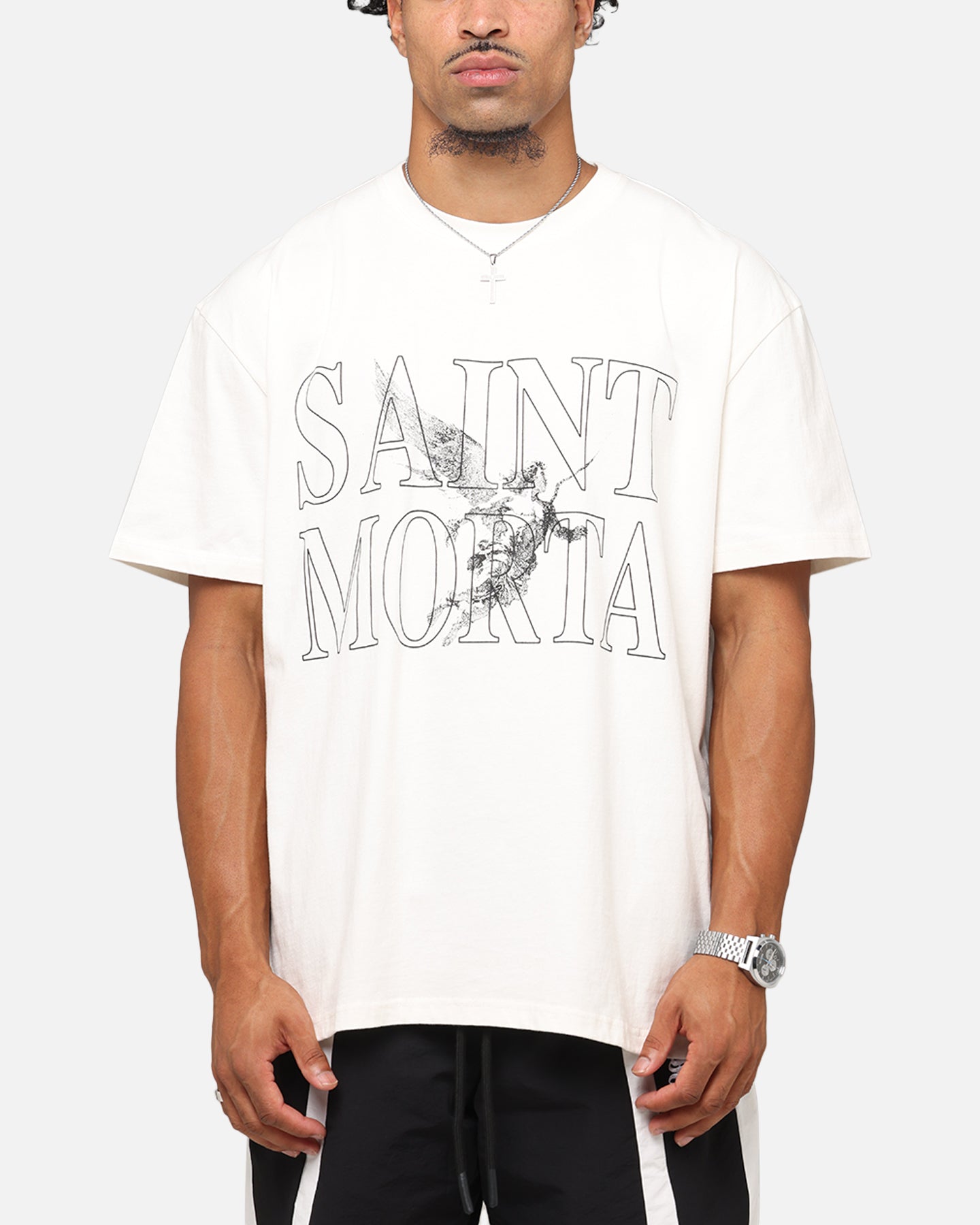 Saint Morta Angelic Boxy T-Shirt Off White、mySite、zt4zffjzw