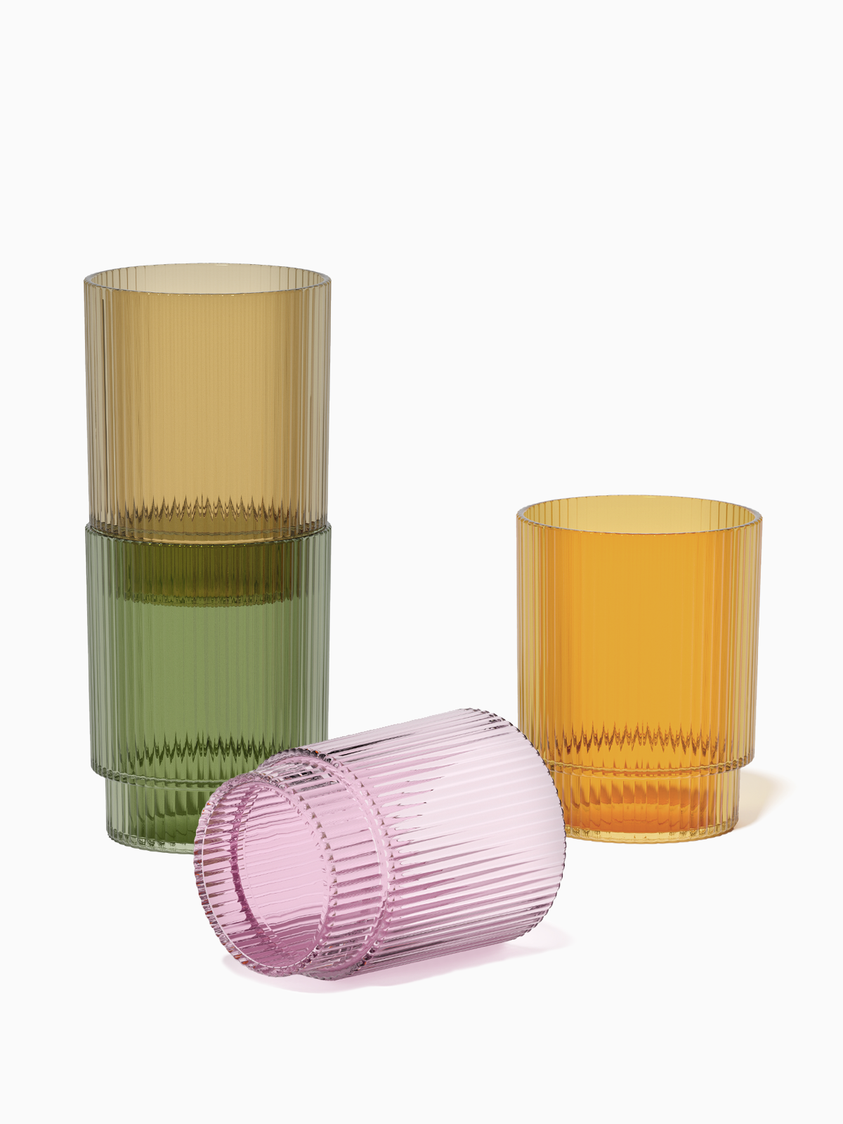 MSRP RESERVE 12oz Fluted Tumbler - Mixed Color Set、mySite、camillekostekn