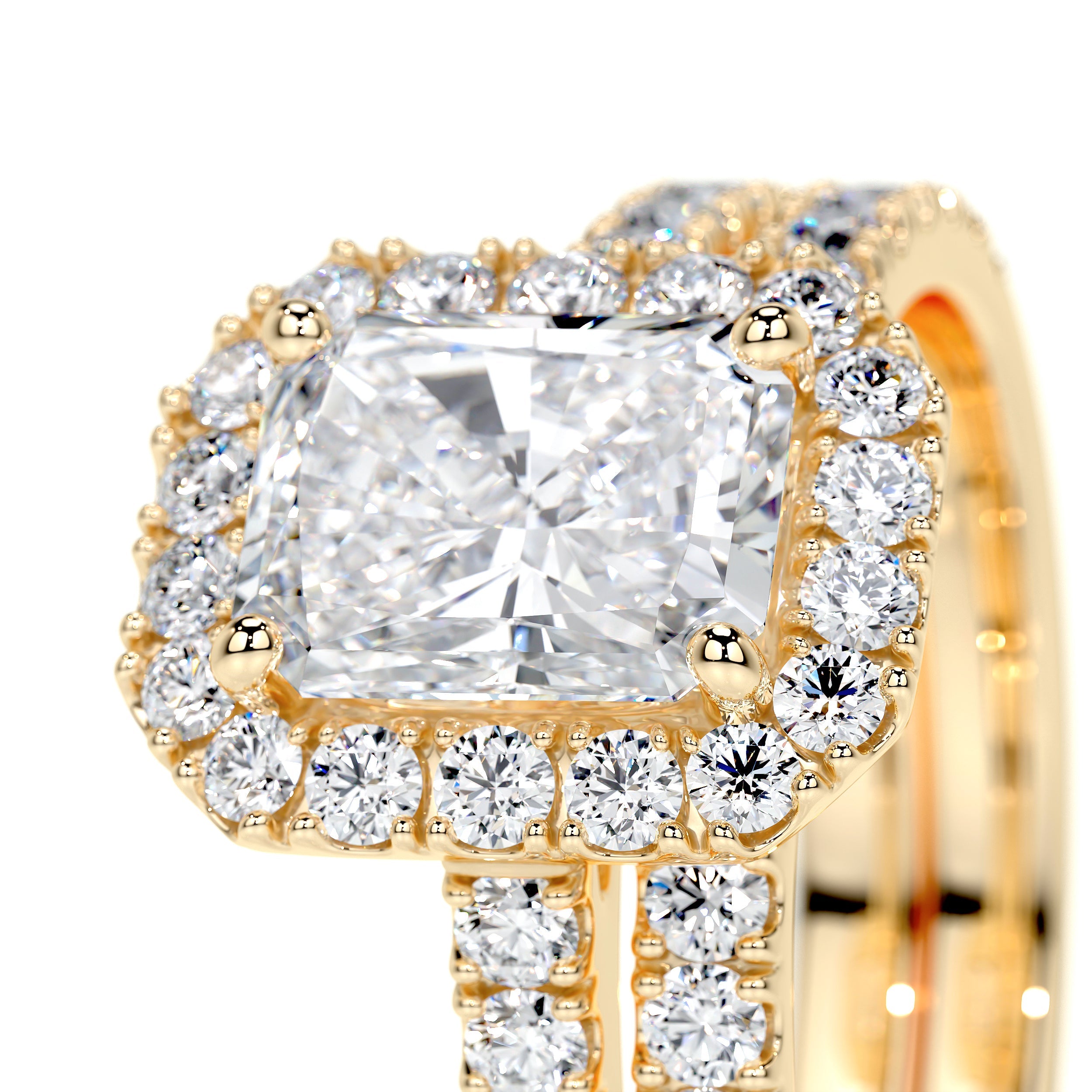 Andrea Lab Grown Diamond Bridal Set -18K Yellow Gold、mySite、hinf8tx79