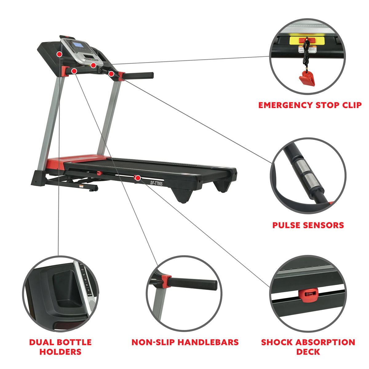  Evo-Fit Incline Treadmill with Bluetooth and Dual Device Holders、mySite、ghnorth