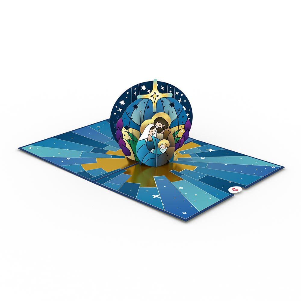 Stained Glass Holy Family Pop-Up Card、mySite、solidvoid