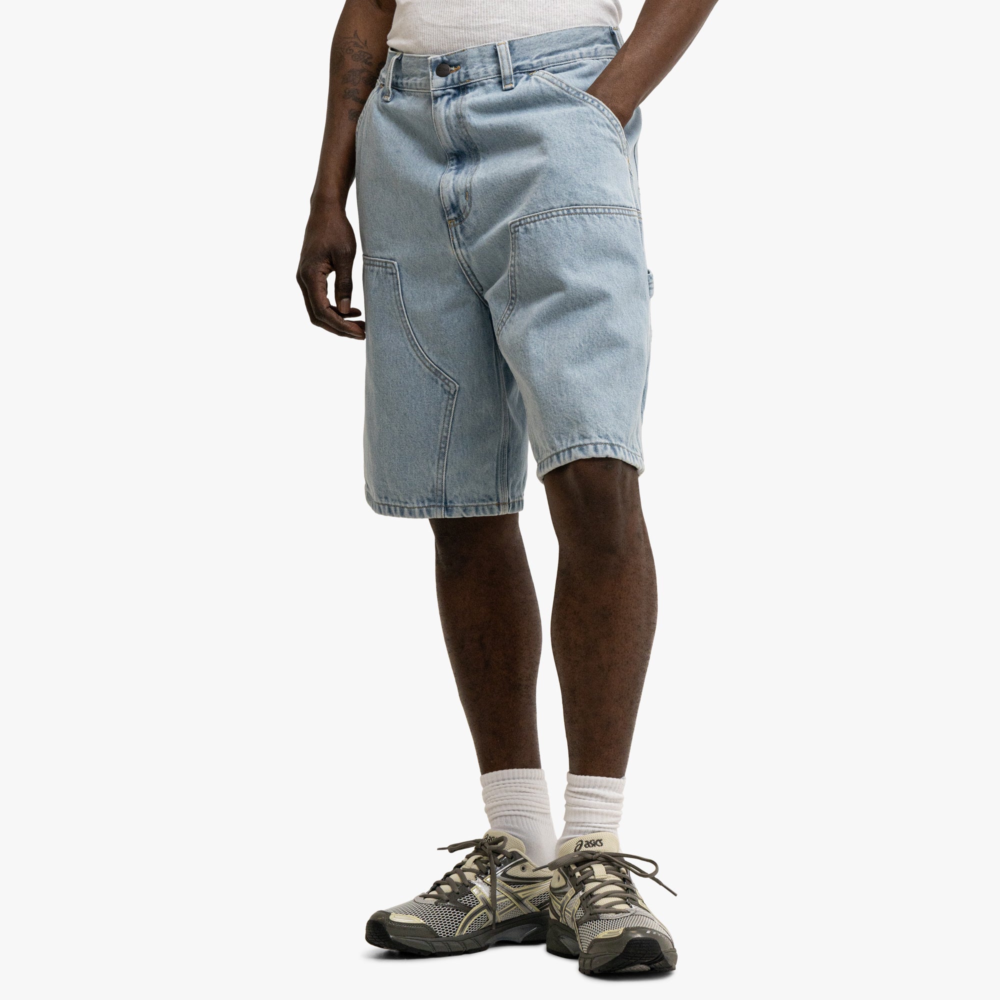  Carhartt WIP Double Knee Short Blue、mySite、merchandisen